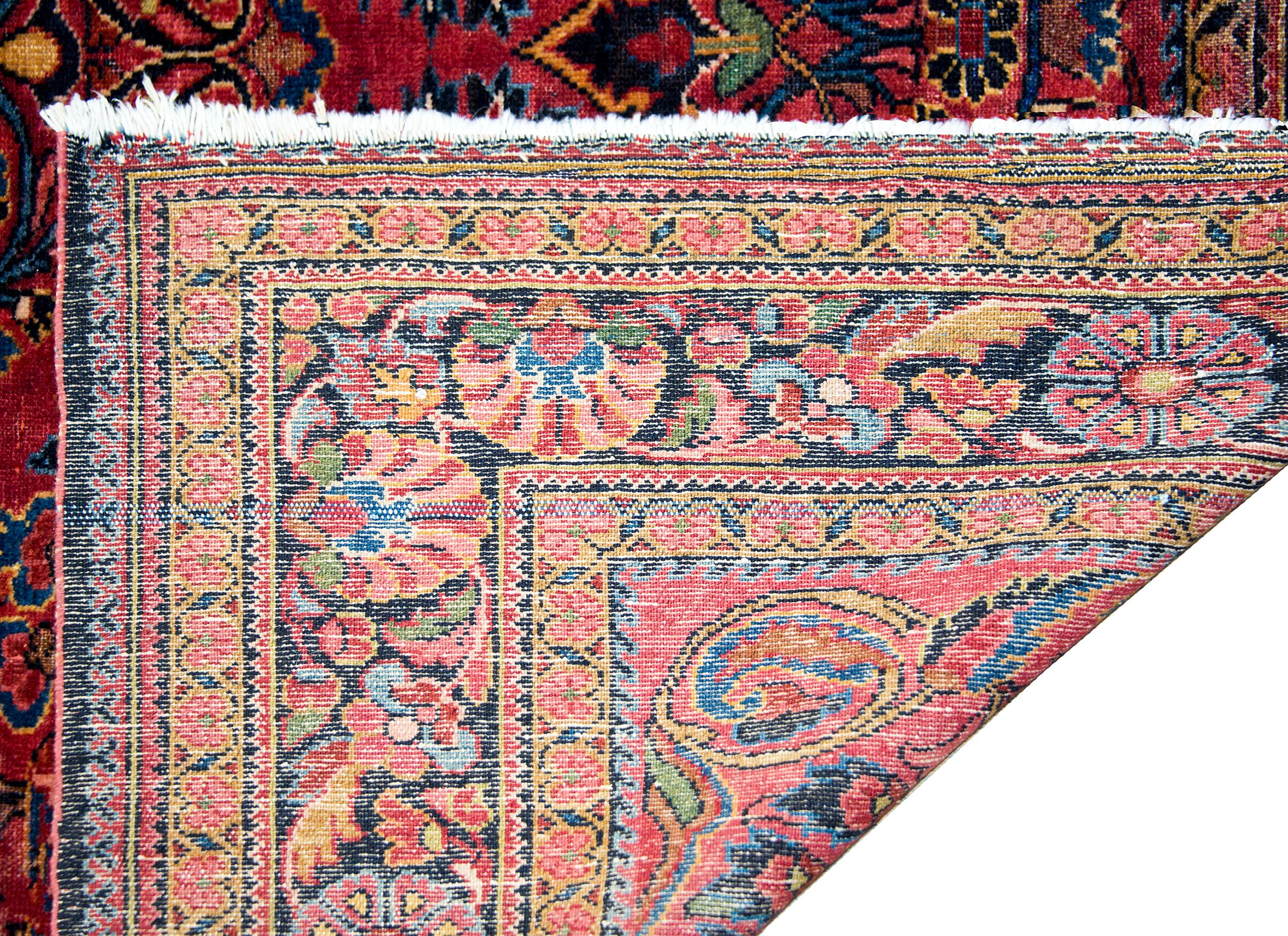 Early 20th Century Persian Lilihan Rug For Sale 7