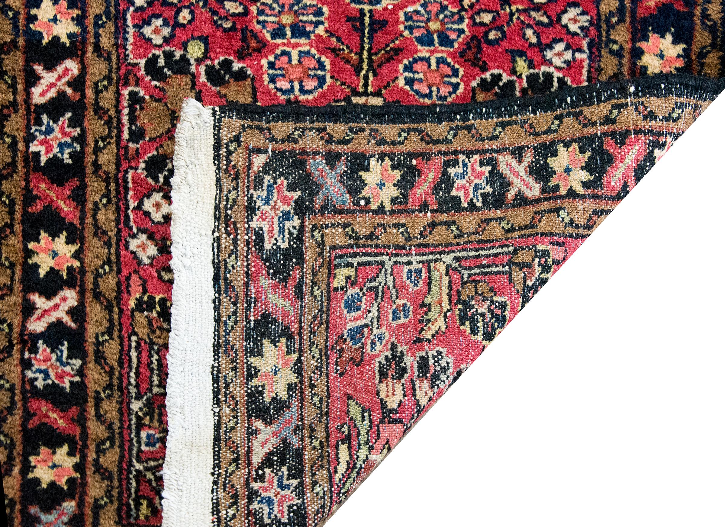 Early 20th Century Persian Lilihan Rug For Sale 7