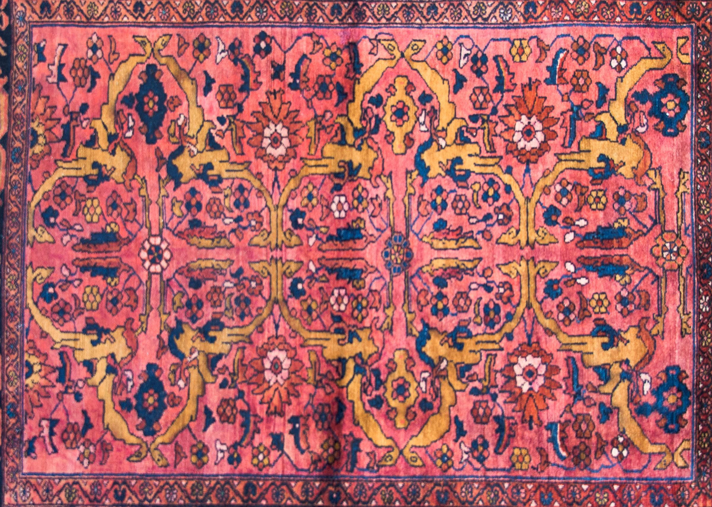 Tribal Early 20th Century Persian Lilihan Rug For Sale