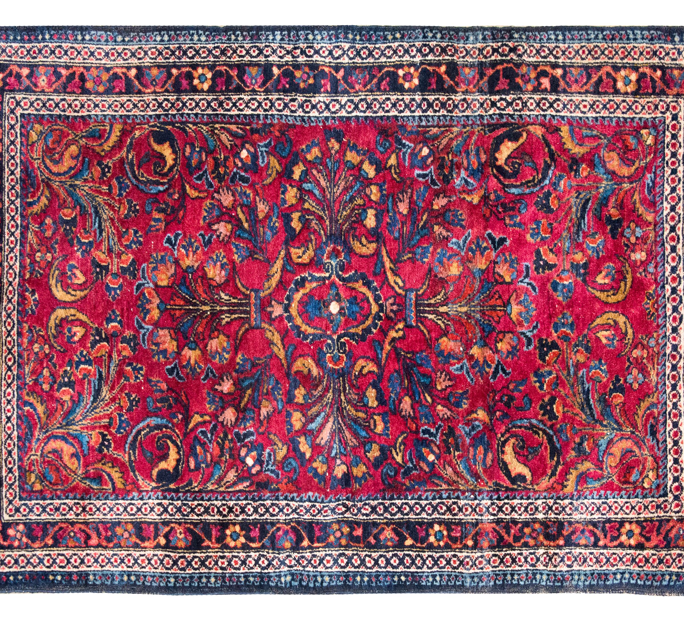 Sarouk Farahan Tapis persan Lilihan du début du 20e siècle en vente