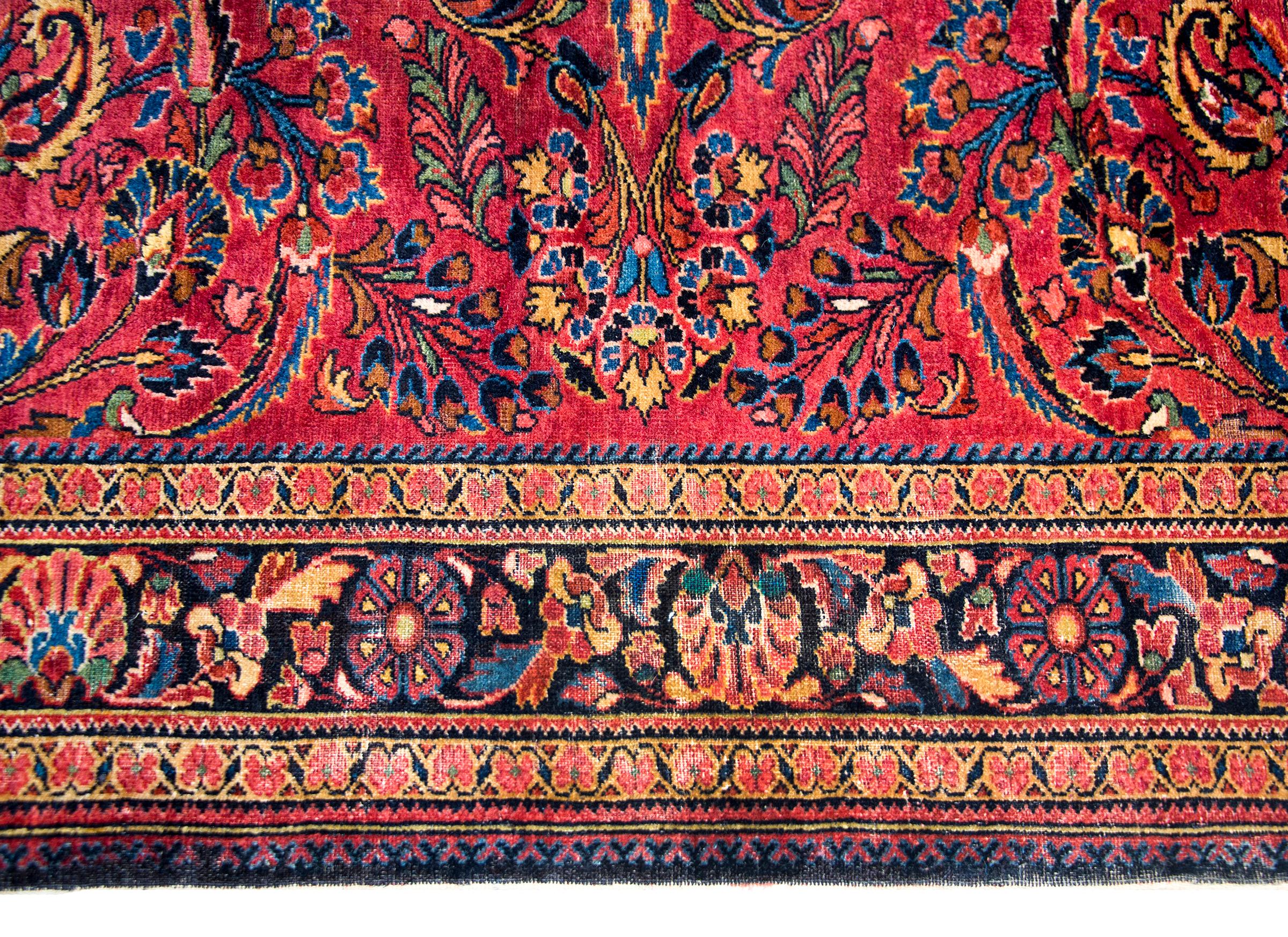 Hand-Knotted Early 20th Century Persian Lilihan Rug For Sale