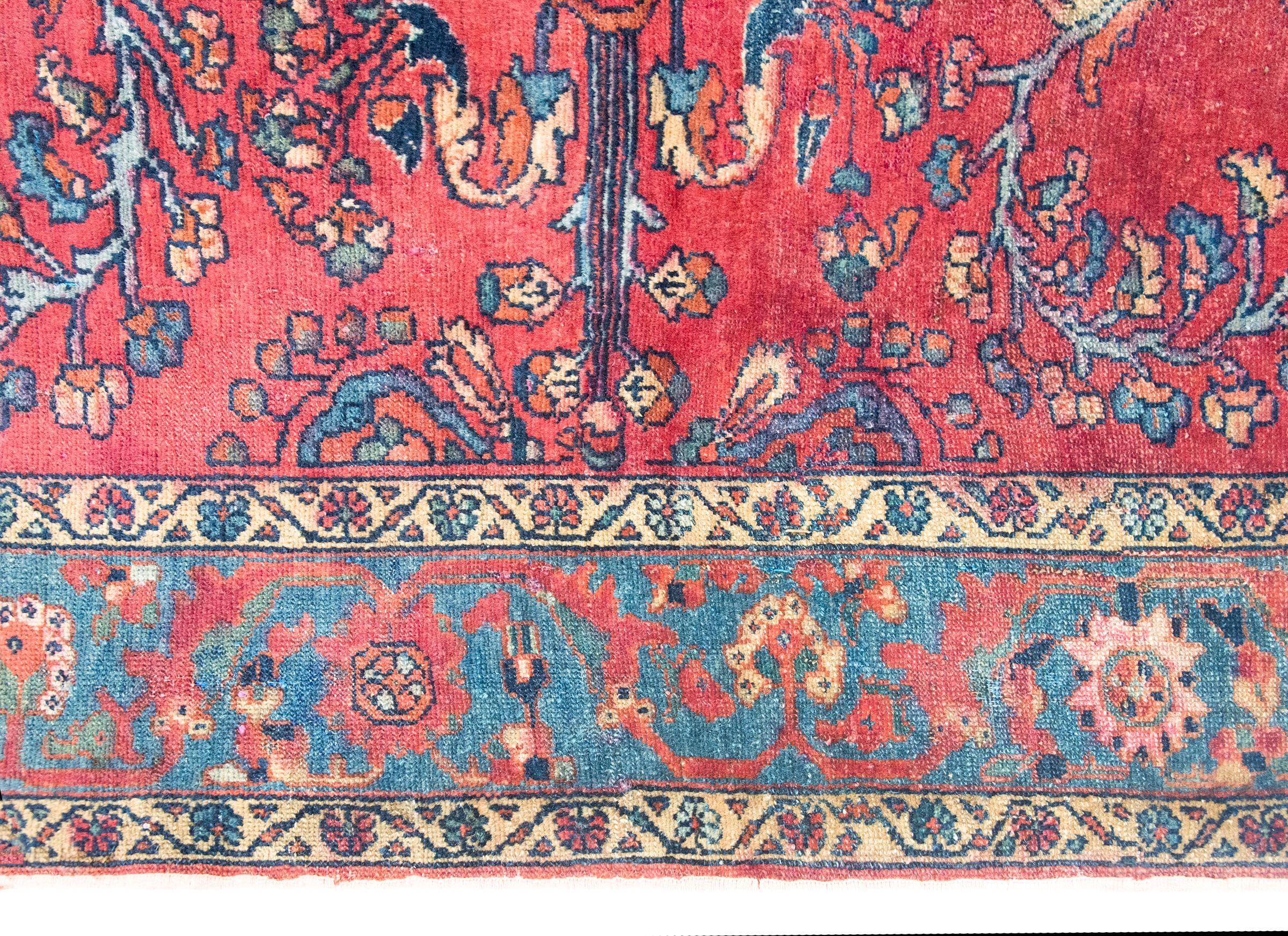 Hand-Knotted Early 20th Century Persian Lilihan Rug For Sale