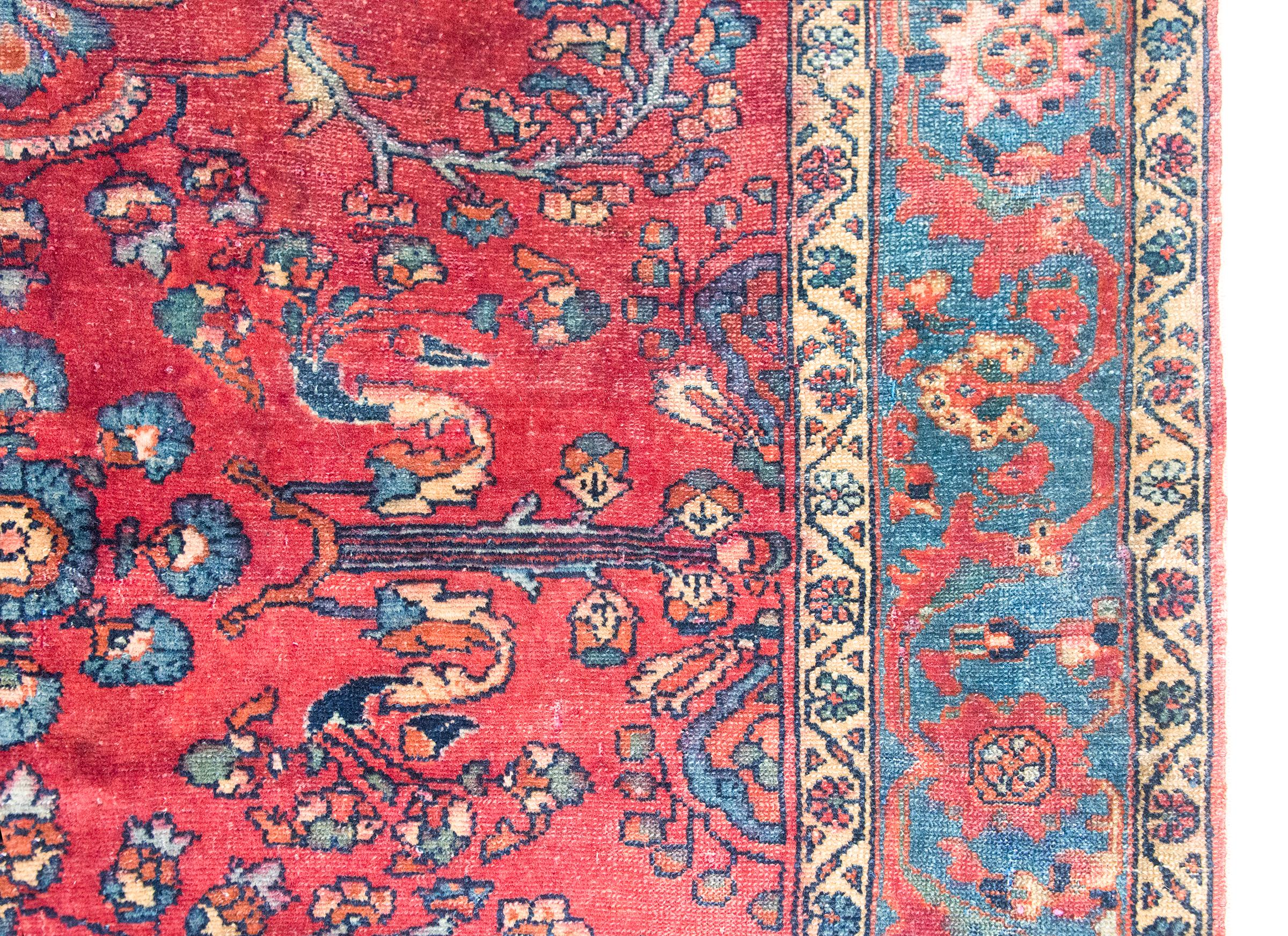 Early 20th Century Persian Lilihan Rug In Good Condition For Sale In Chicago, IL