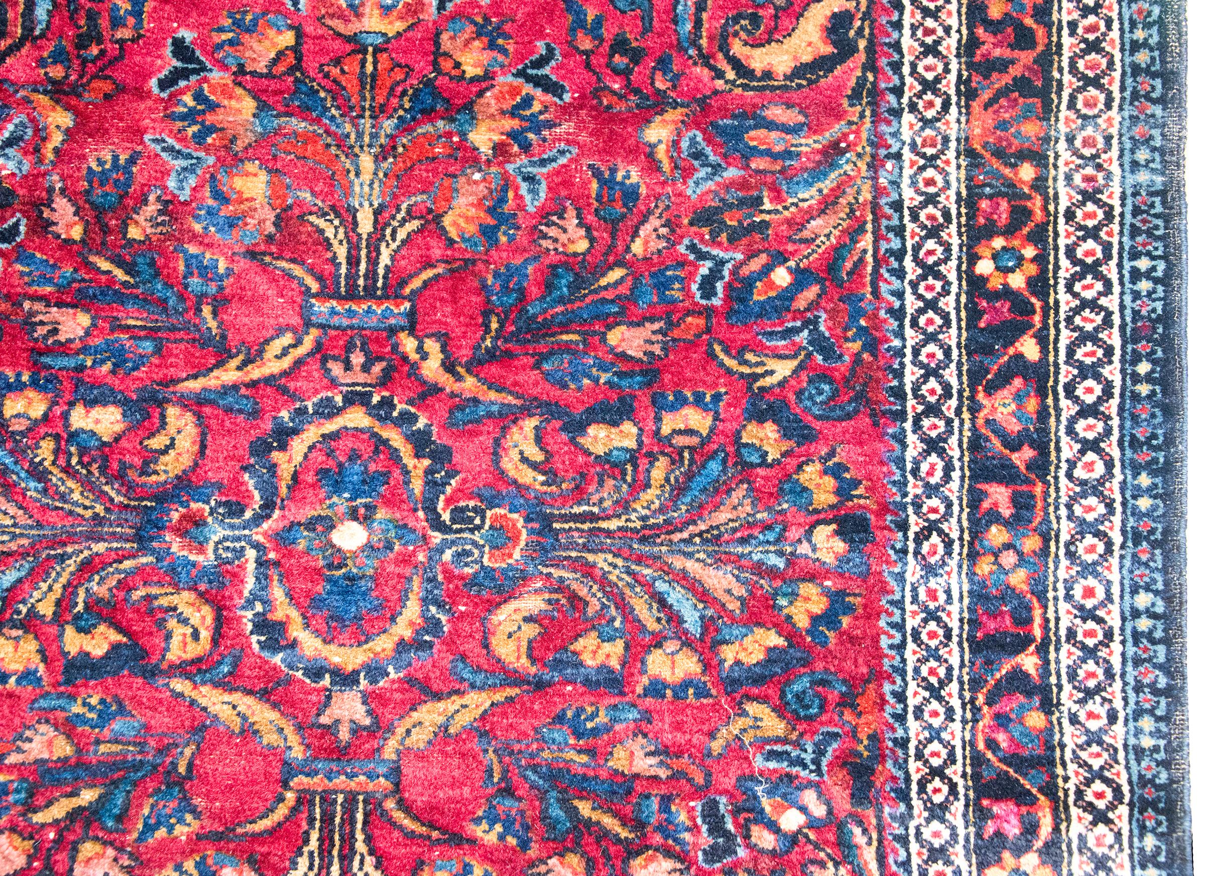 Noué à la main Tapis persan Lilihan du début du 20e siècle en vente
