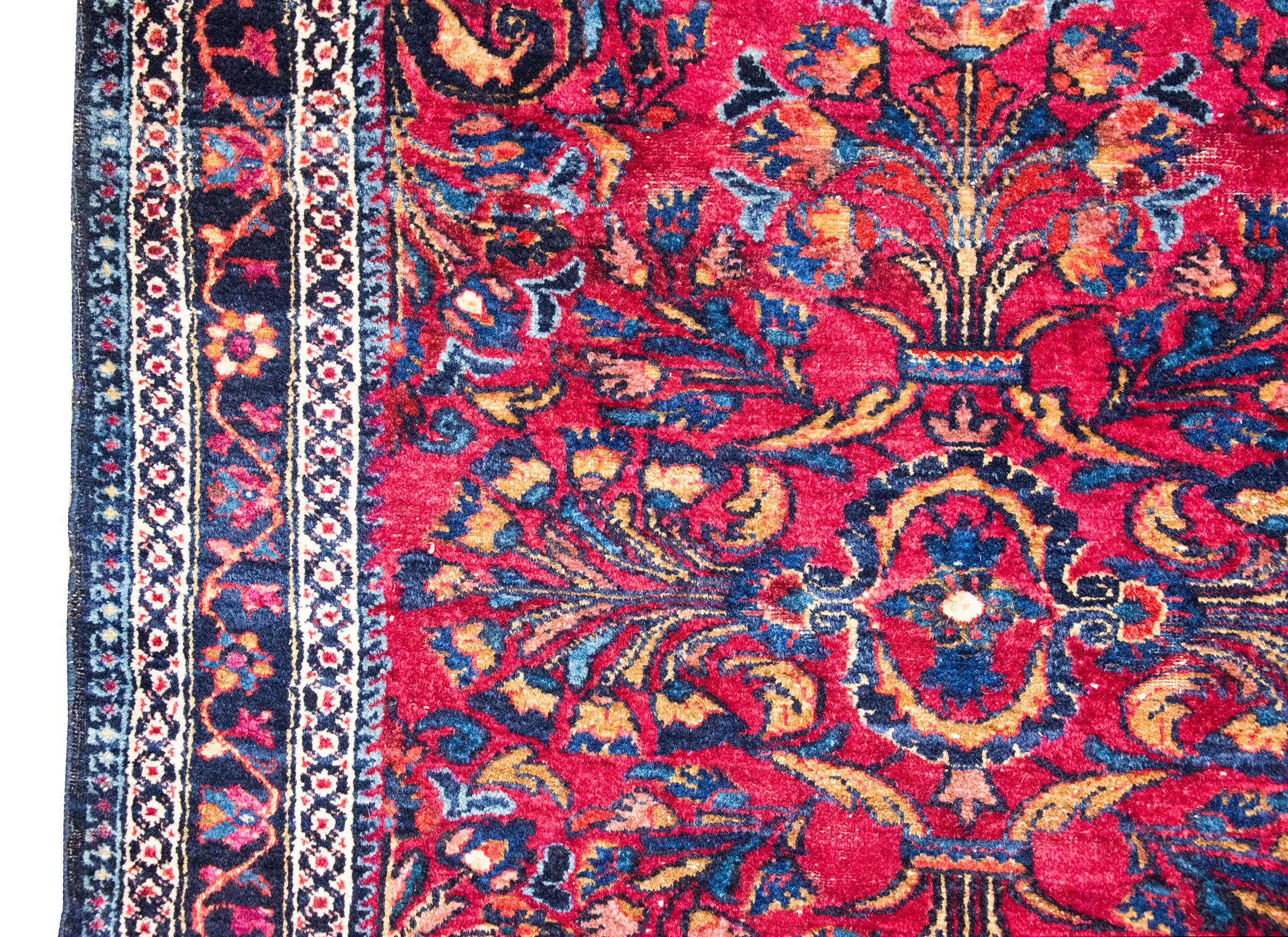 Tapis persan Lilihan du début du 20e siècle Bon état - En vente à Chicago, IL