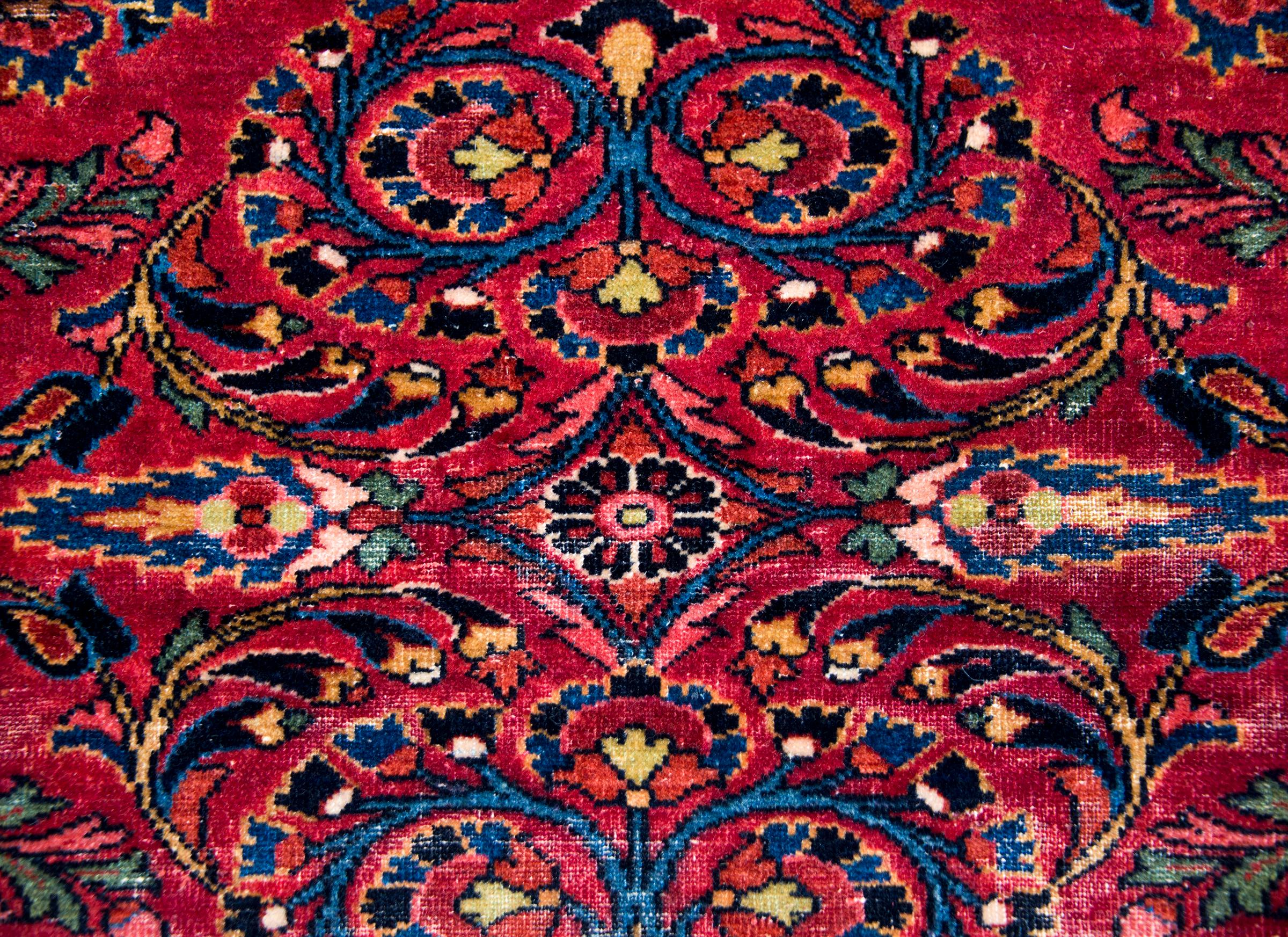 Wool Early 20th Century Persian Lilihan Rug For Sale