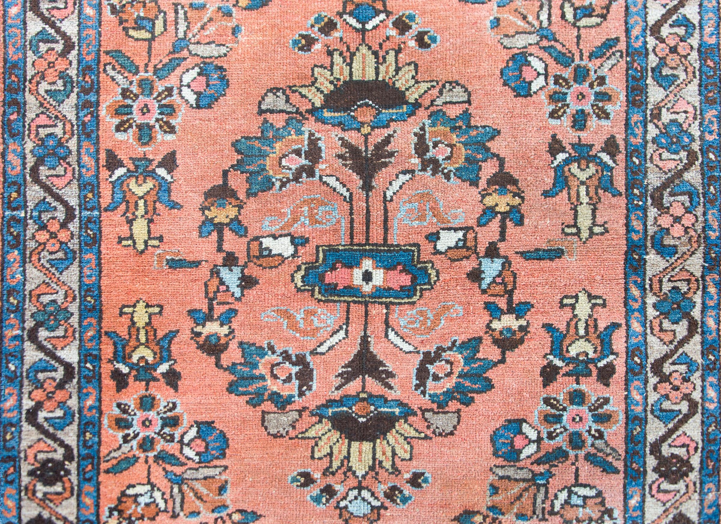 Early 20th Century Persian Lilihan Rug For Sale 1