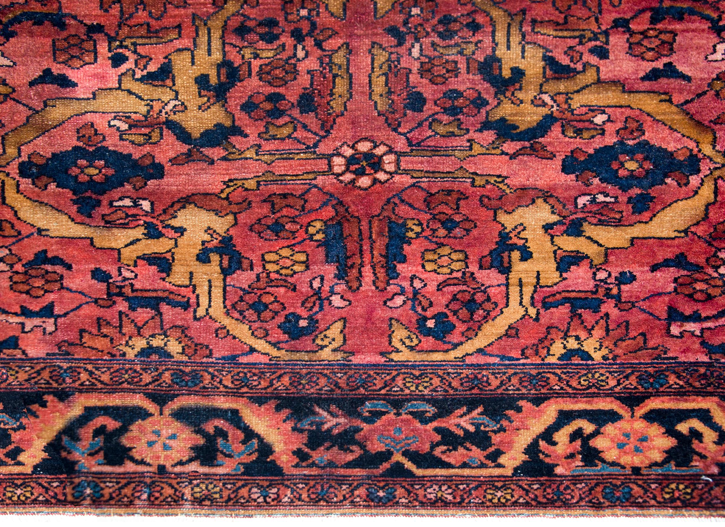 Early 20th Century Persian Lilihan Rug For Sale 1