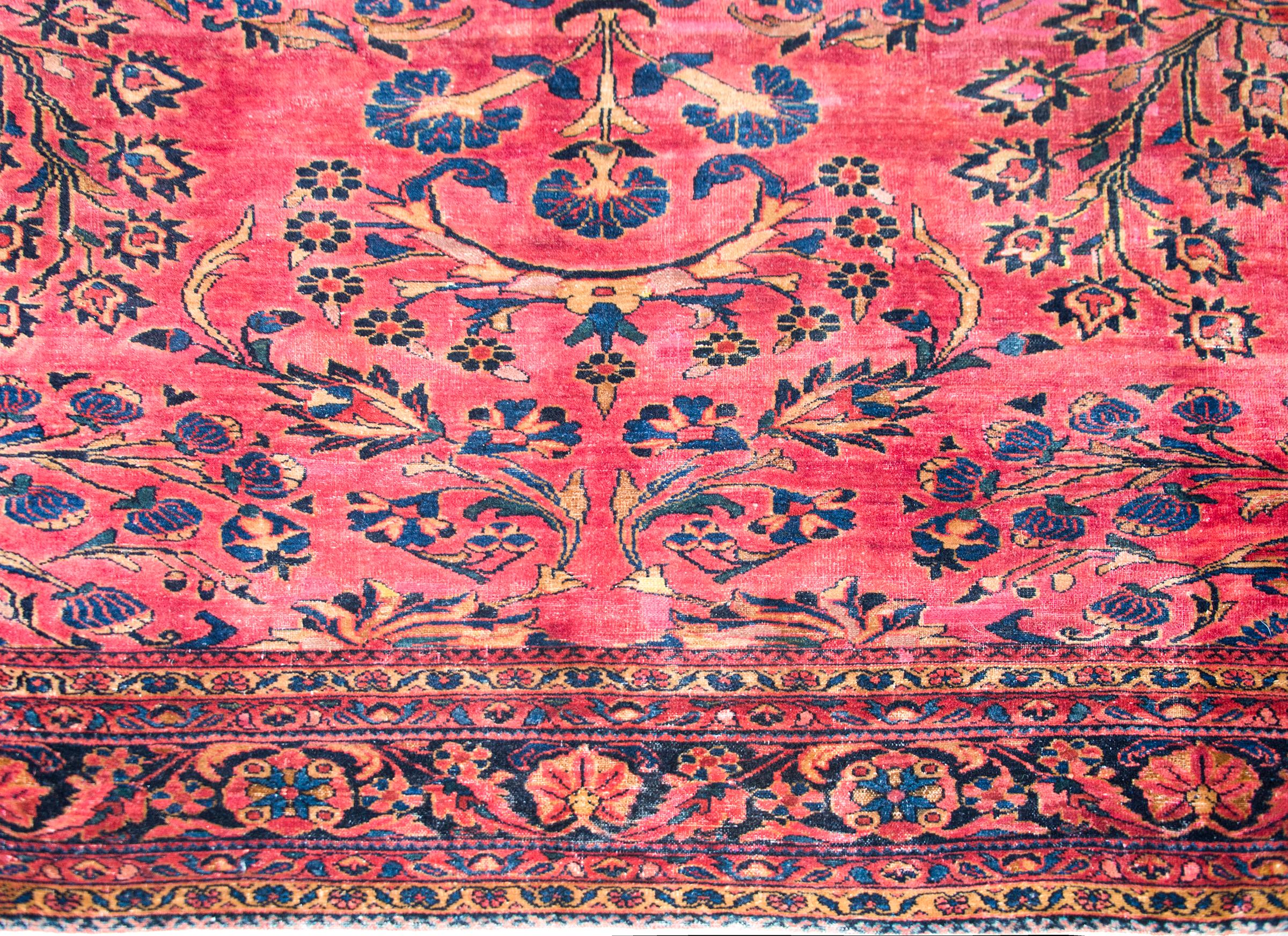 Early 20th Century Persian Lilihan Rug For Sale 1