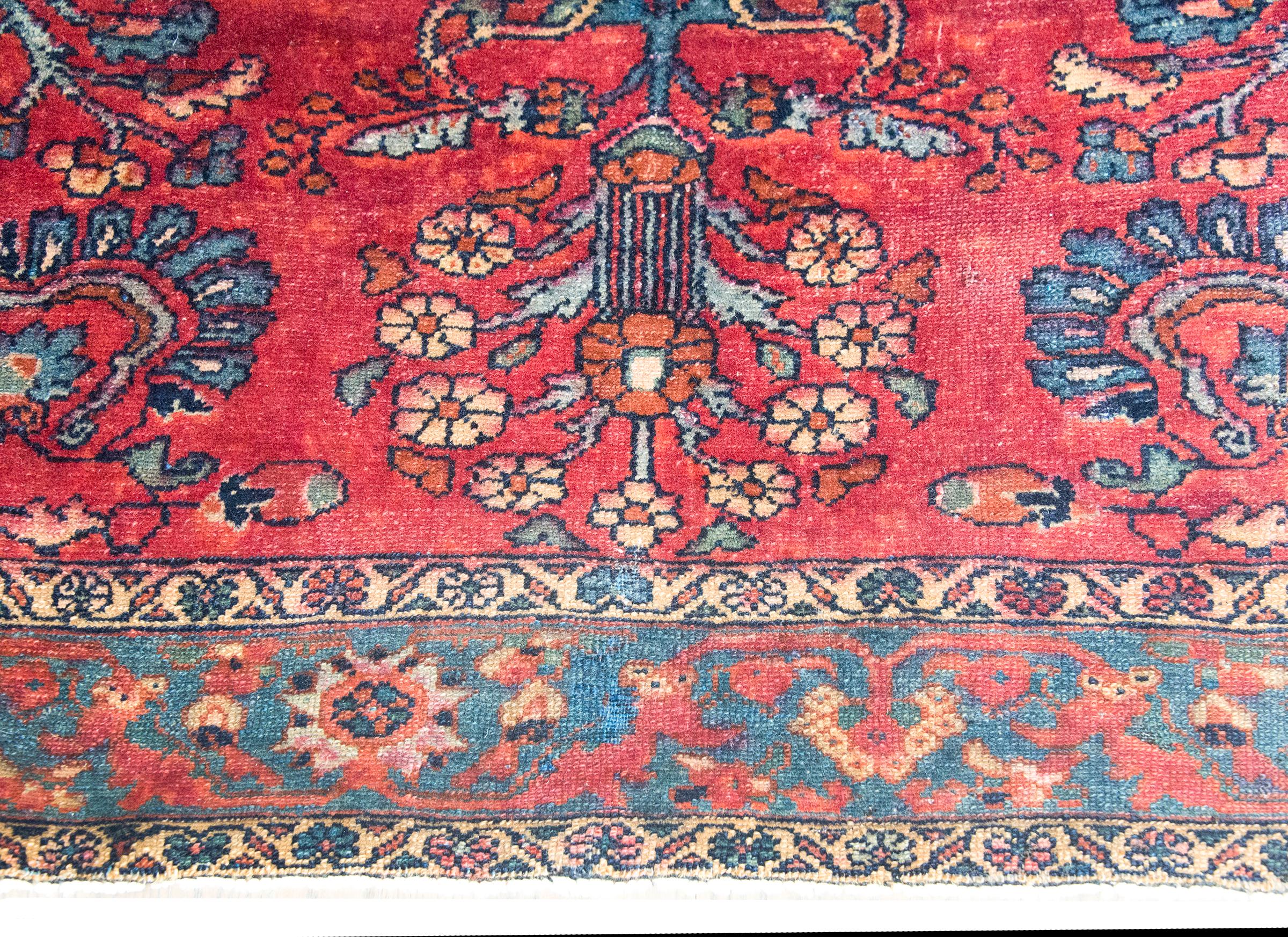 Early 20th Century Persian Lilihan Rug For Sale 1