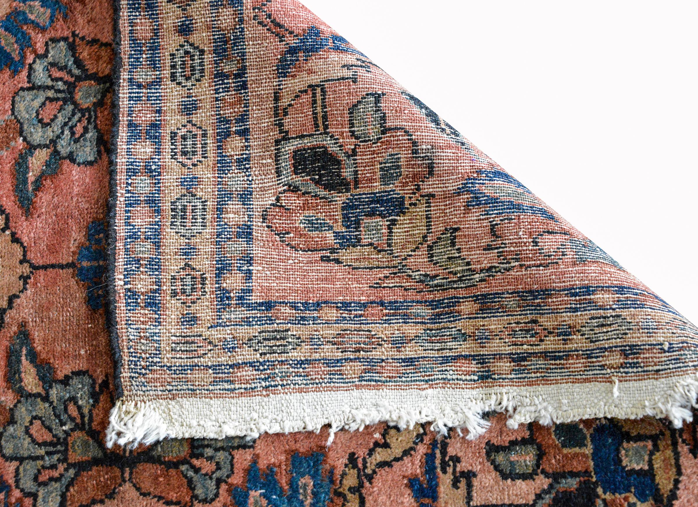 Early 20th Century Persian Lilihan Rug For Sale 3