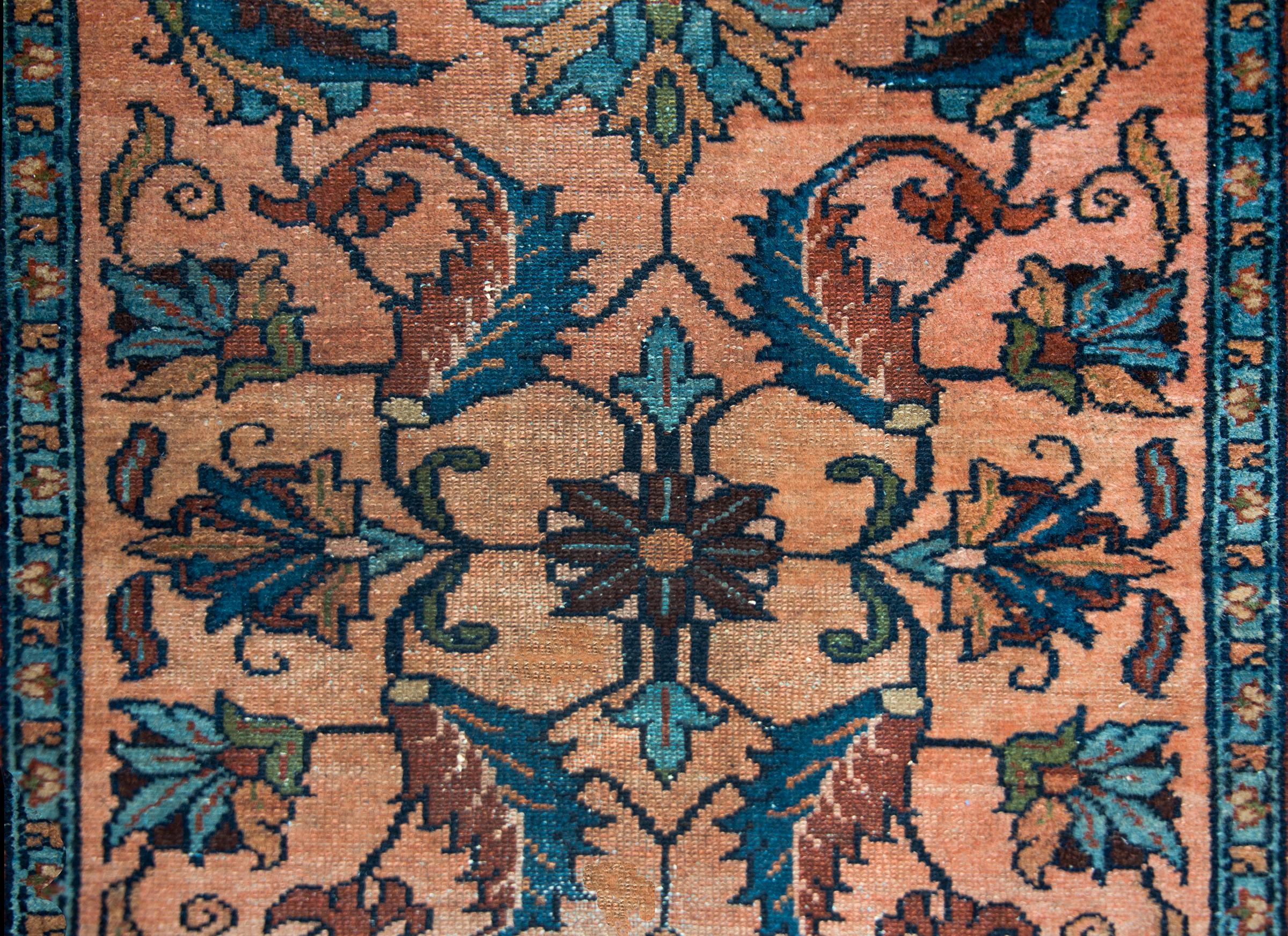 Early 20th Century Persian Lilihan Rug For Sale 2