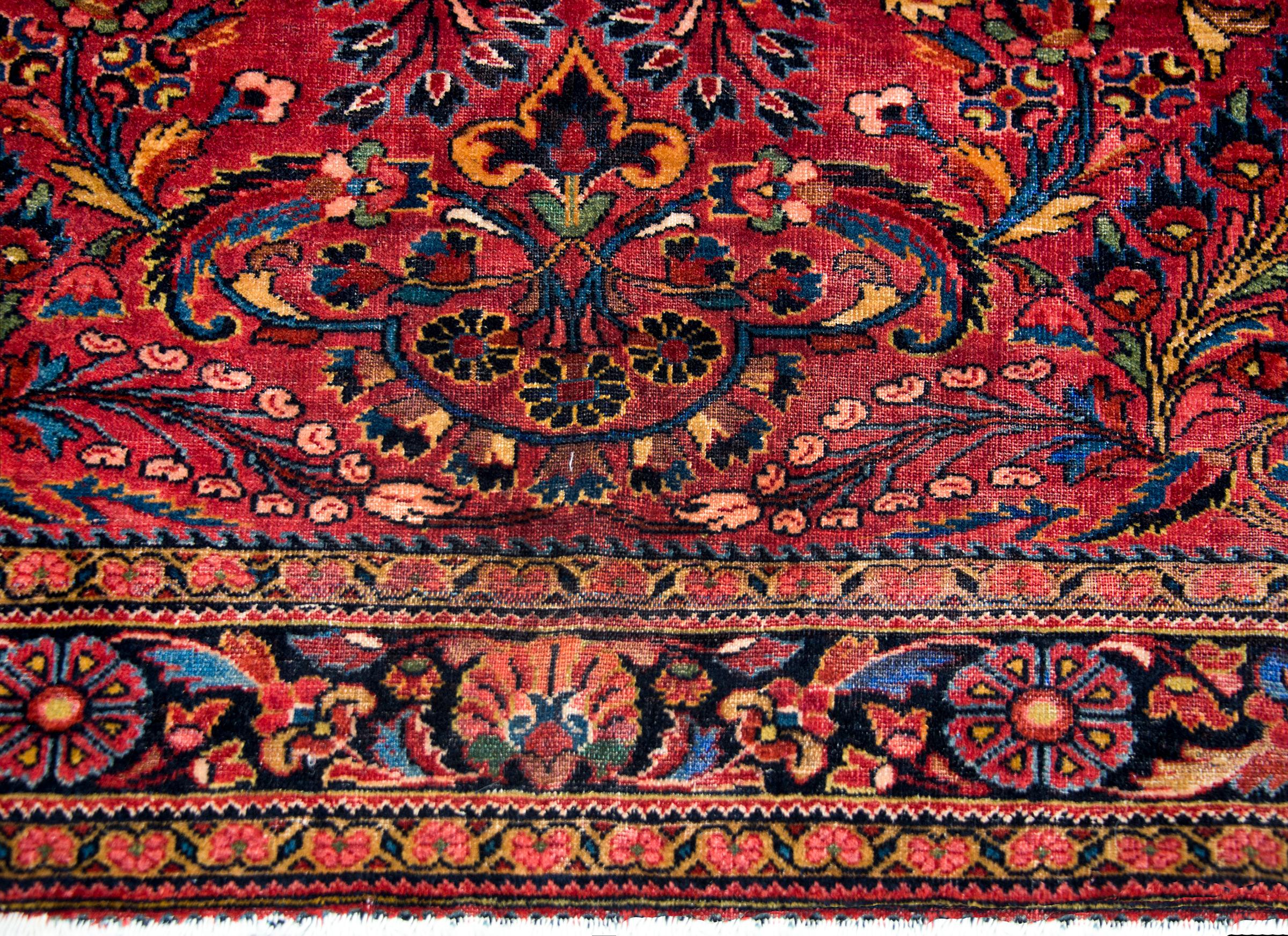 Early 20th Century Persian Lilihan Rug For Sale 2