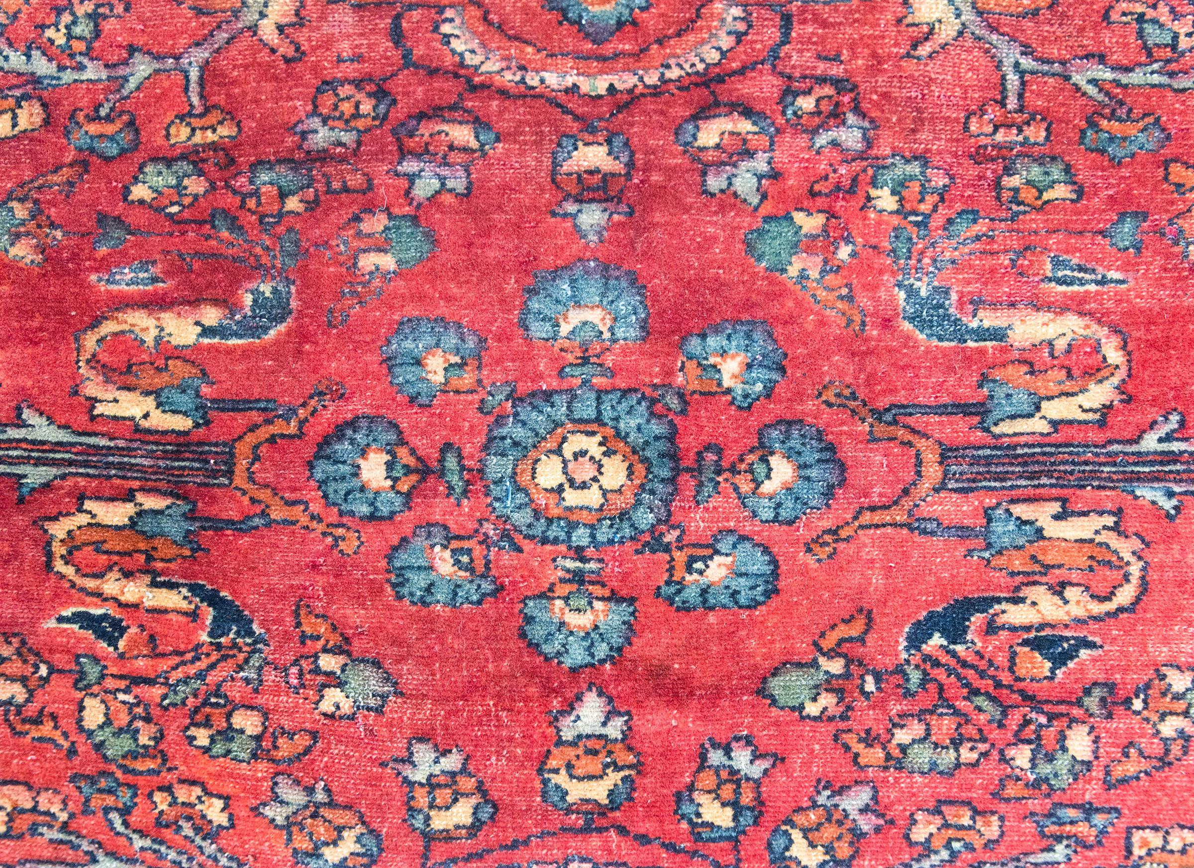 Early 20th Century Persian Lilihan Rug For Sale 2
