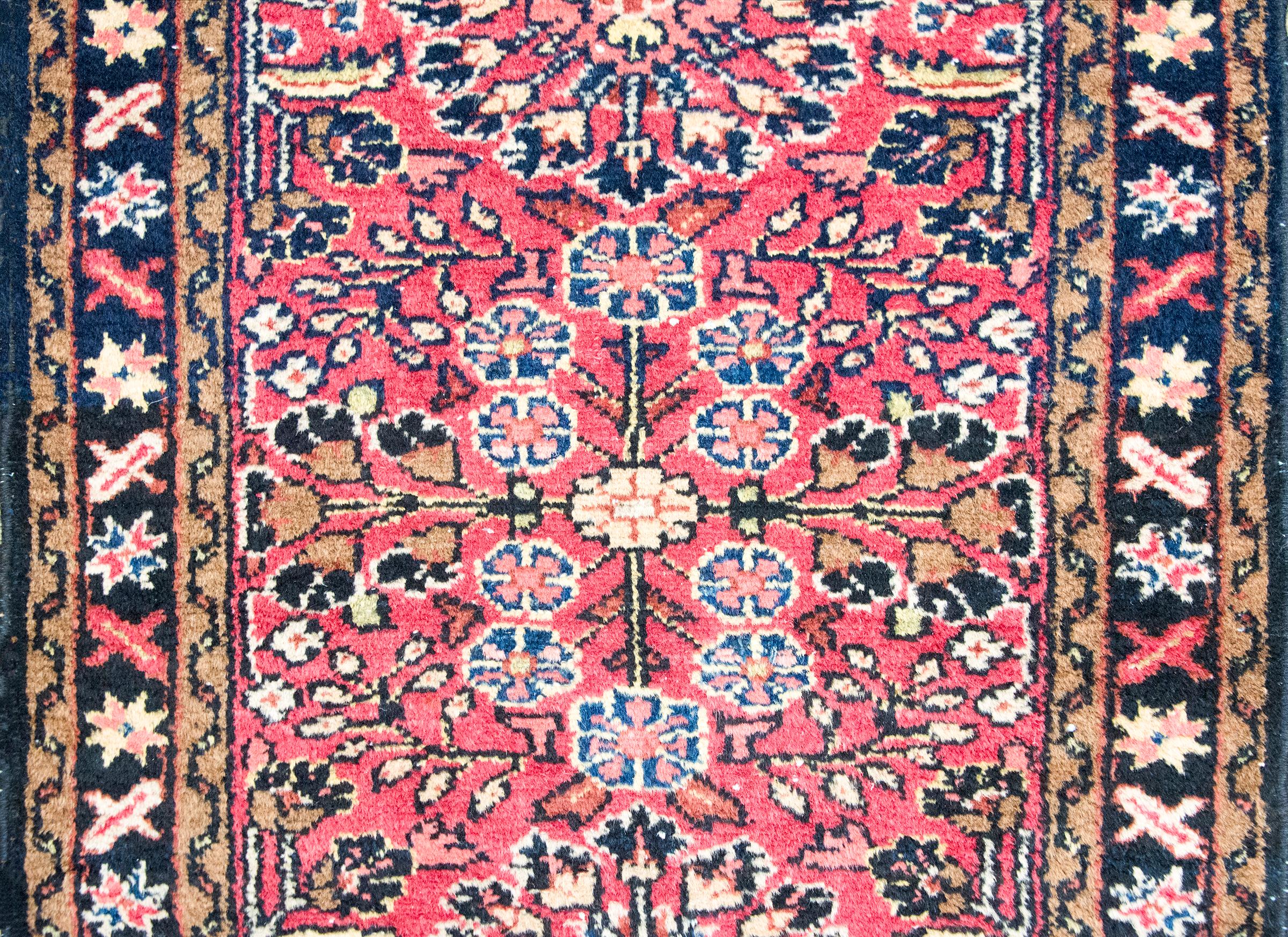 Early 20th Century Persian Lilihan Rug For Sale 2