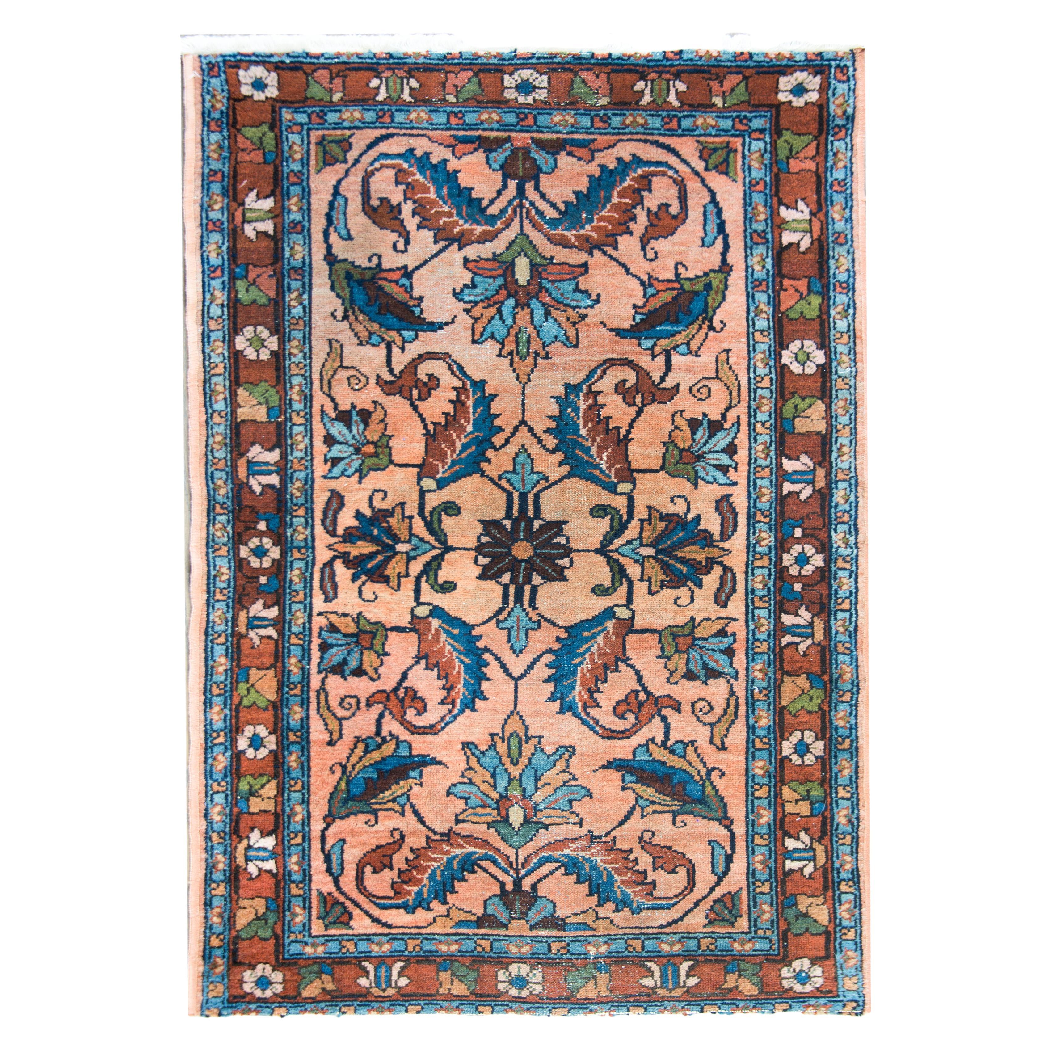 Early 20th Century Persian Lilihan Rug For Sale