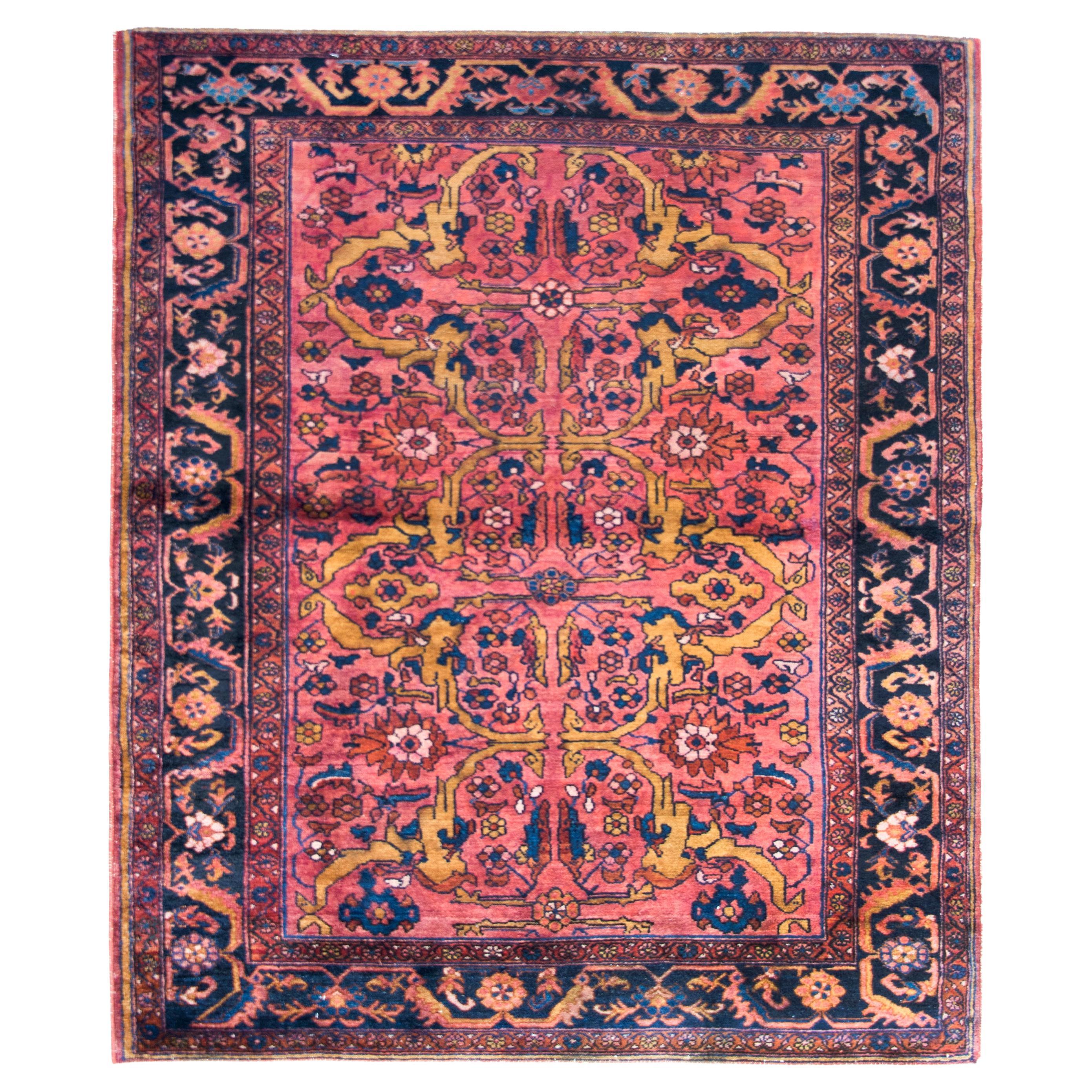 Early 20th Century Persian Lilihan Rug For Sale