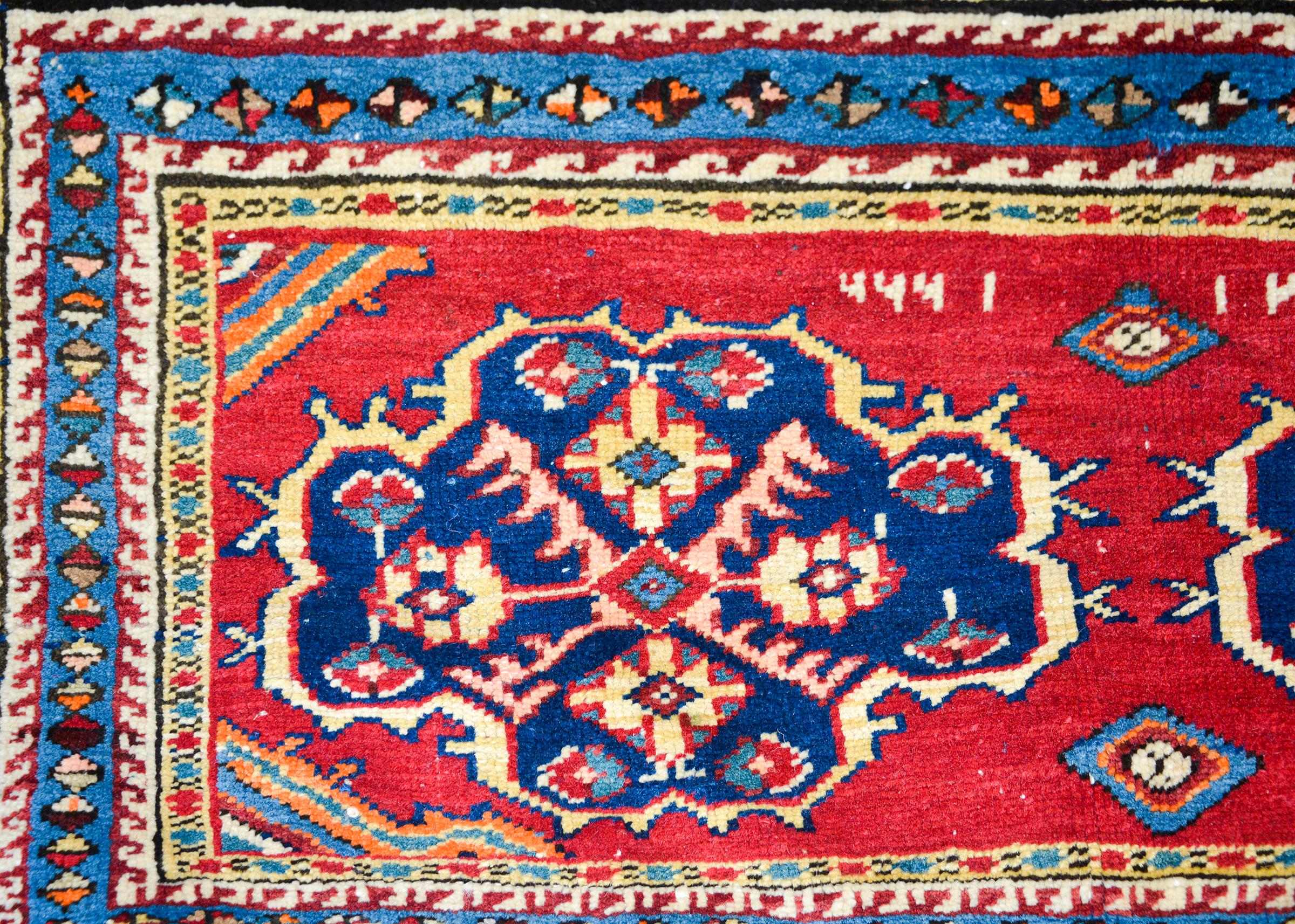 Hand-Knotted Early 20th Century Persian Lori Horse Blanket For Sale