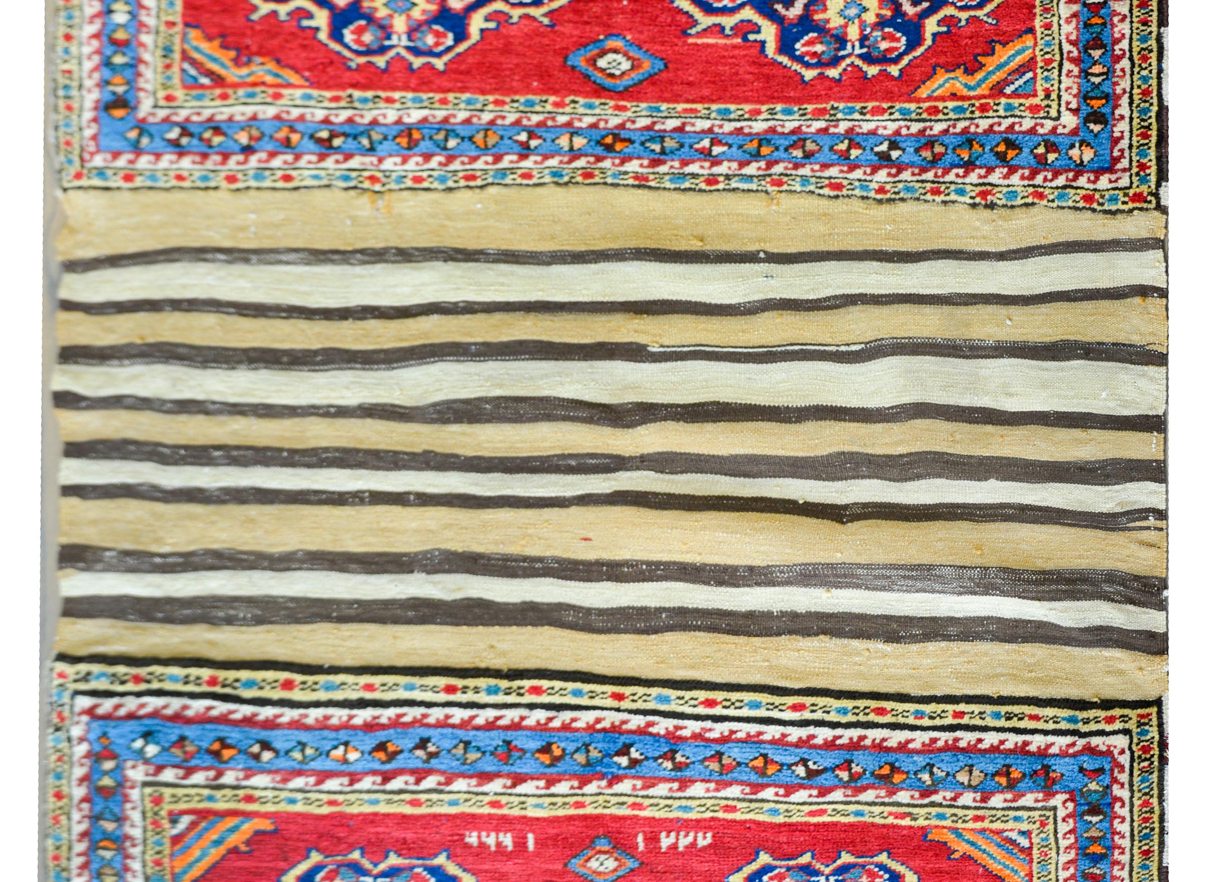 Wool Early 20th Century Persian Lori Horse Blanket For Sale