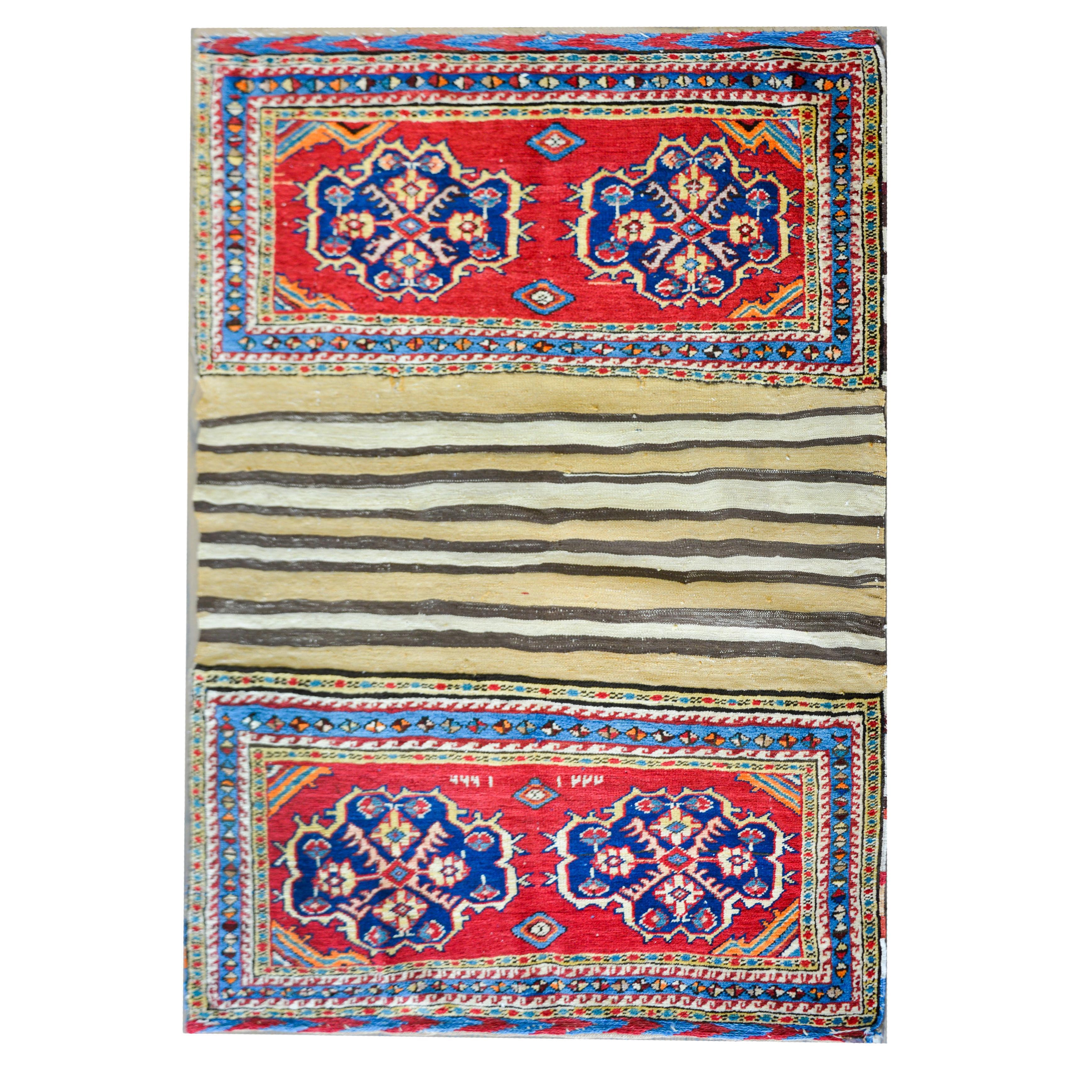 Early 20th Century Persian Lori Horse Blanket For Sale