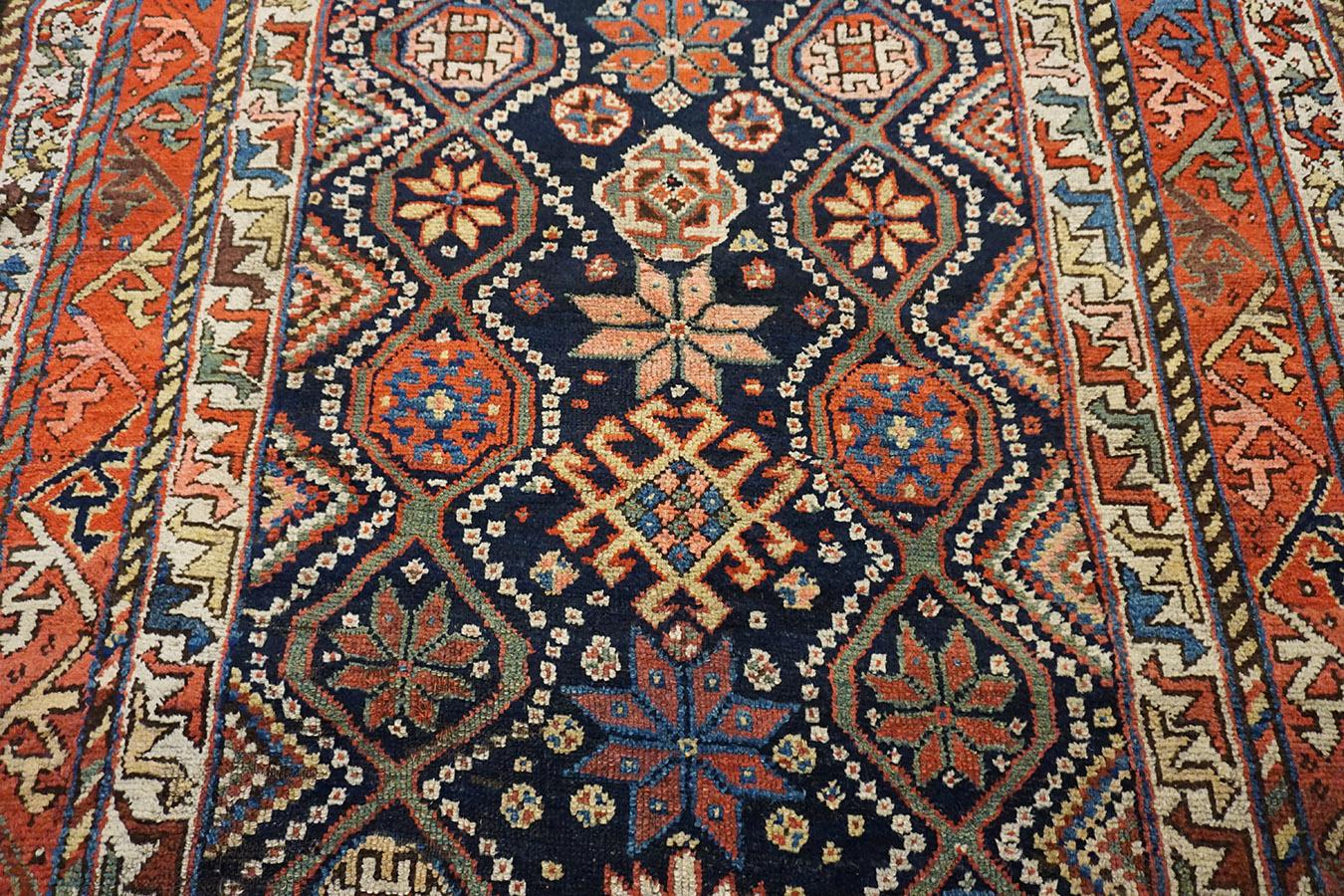 Early 20th Century Persian Luri Carpet ( 4'6