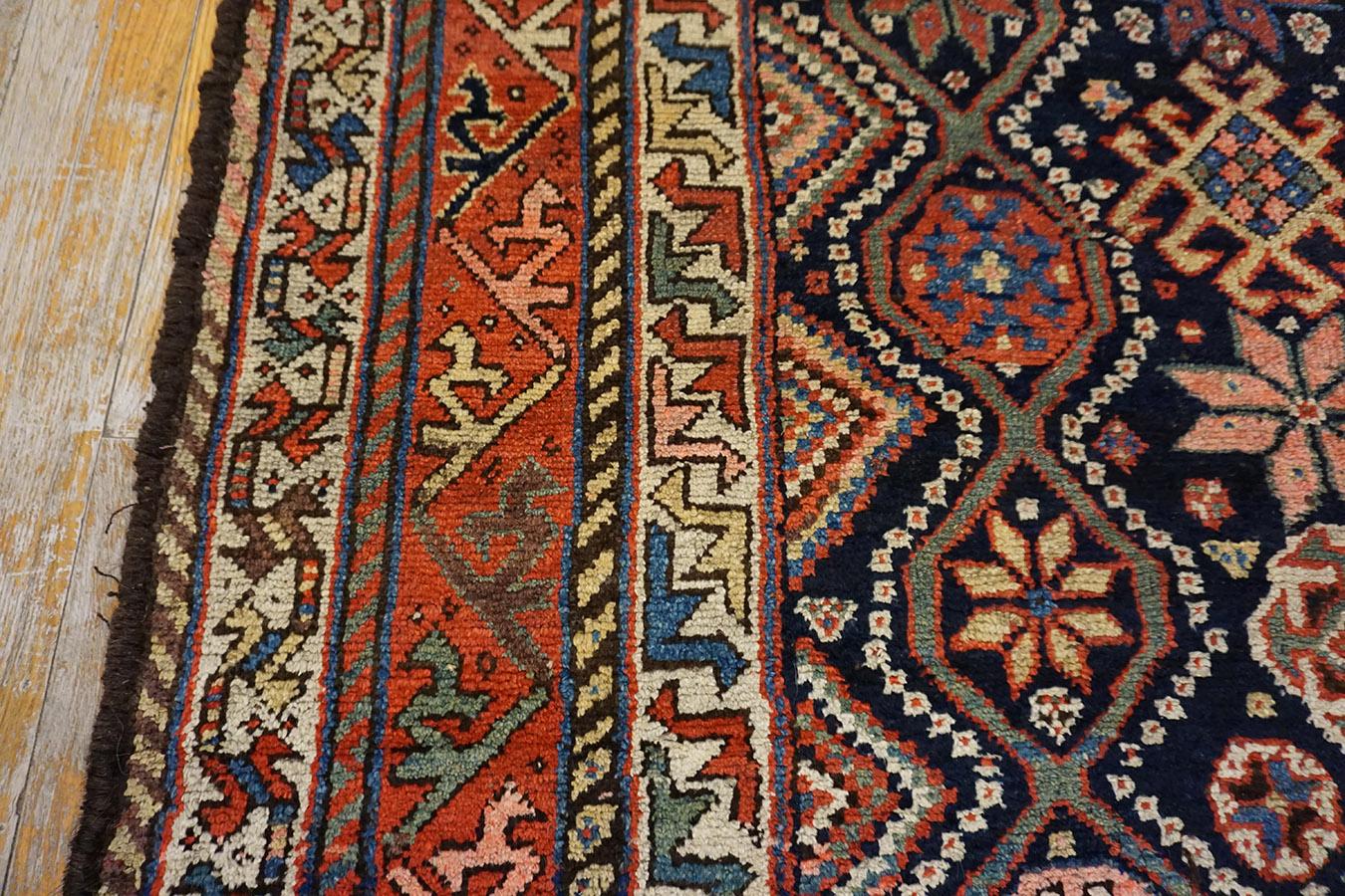 Early 20th Century Persian Luri Carpet ( 4'6
