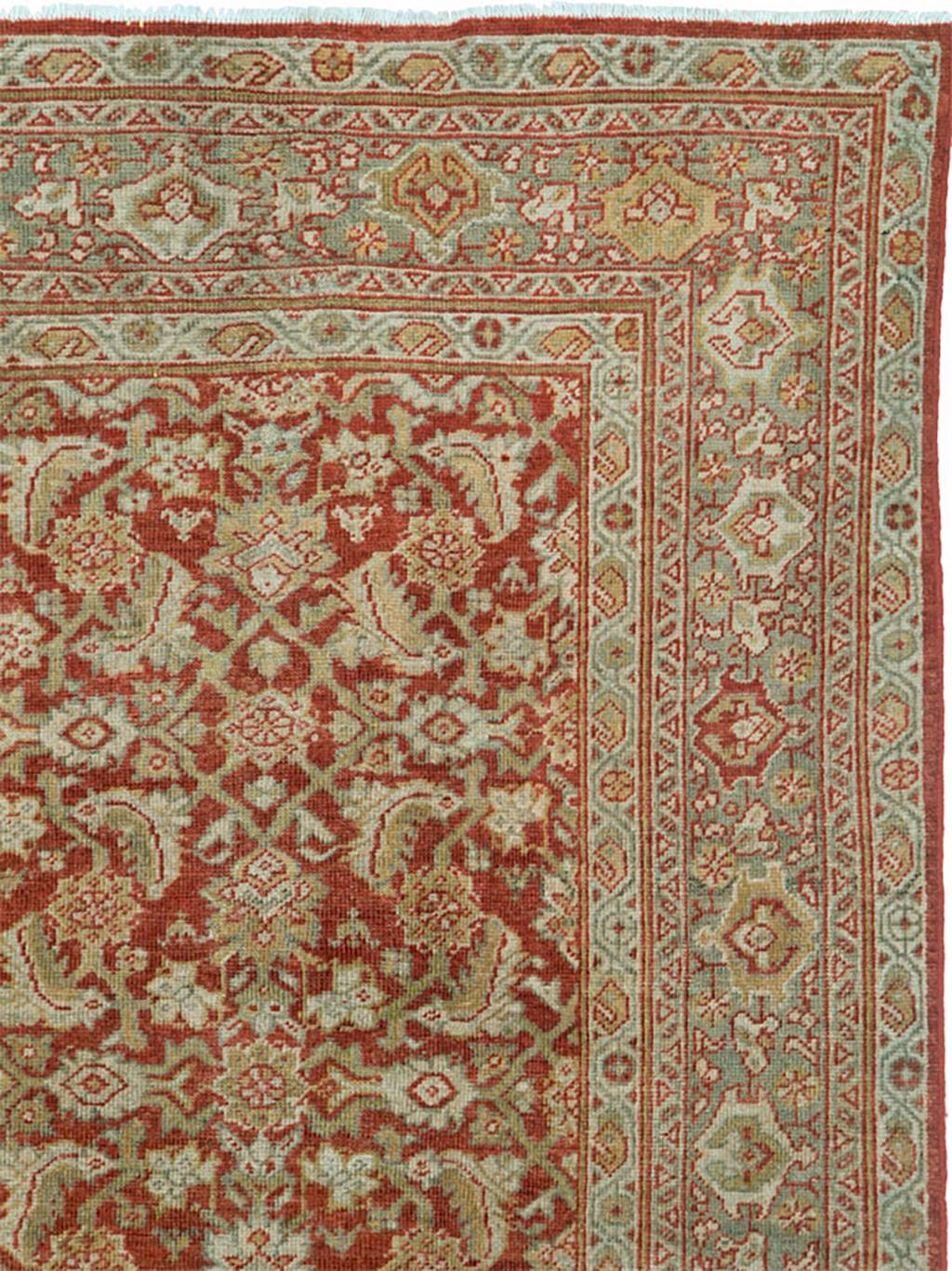 Early 20th Century Persian Mahal Accent Carpet (Persisch) im Angebot