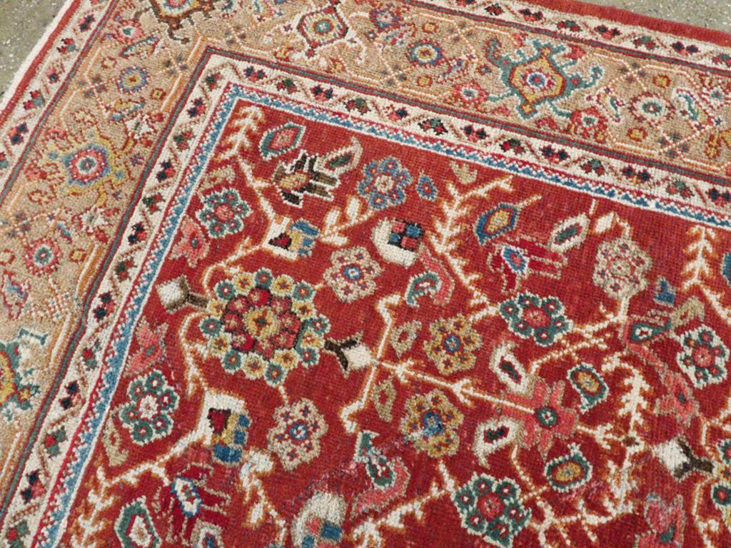 Early 20th Century Persian Mahal Accent Carpet (Persisch) im Angebot
