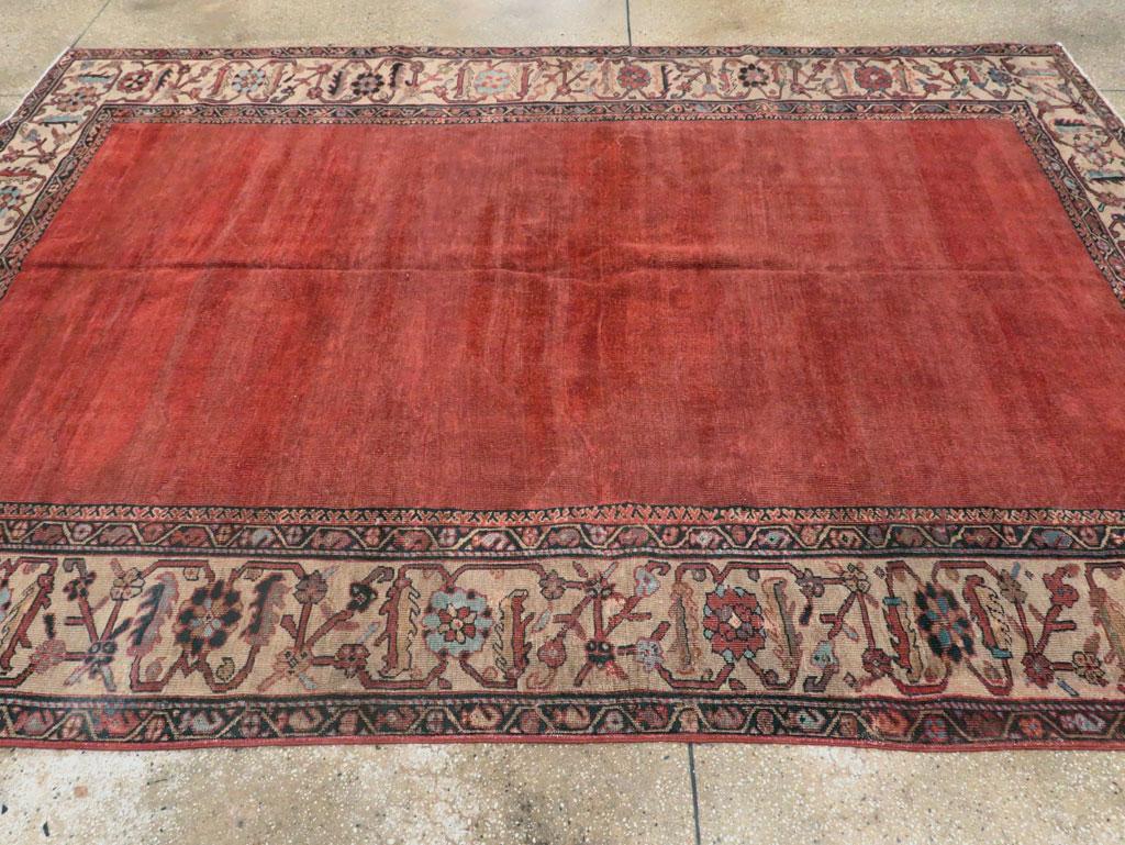Early 20th Century Persian Mahal Accent Carpet (Persisch) im Angebot