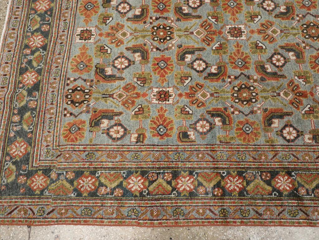Early 20th Century Persian Mahal Accent Carpet (Handgeknüpft) im Angebot