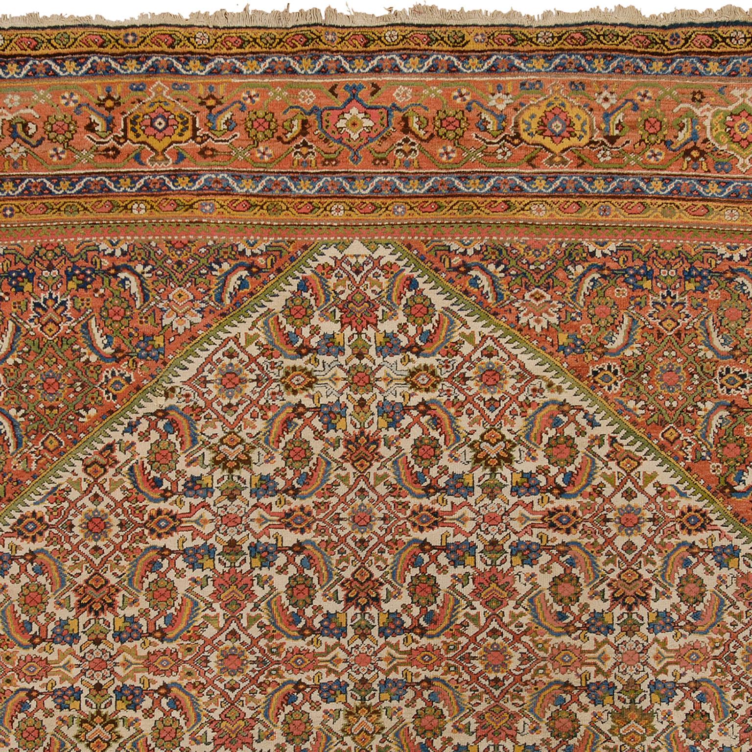 Early 20th Century Persian Mahal Rug In Good Condition For Sale In New York, NY