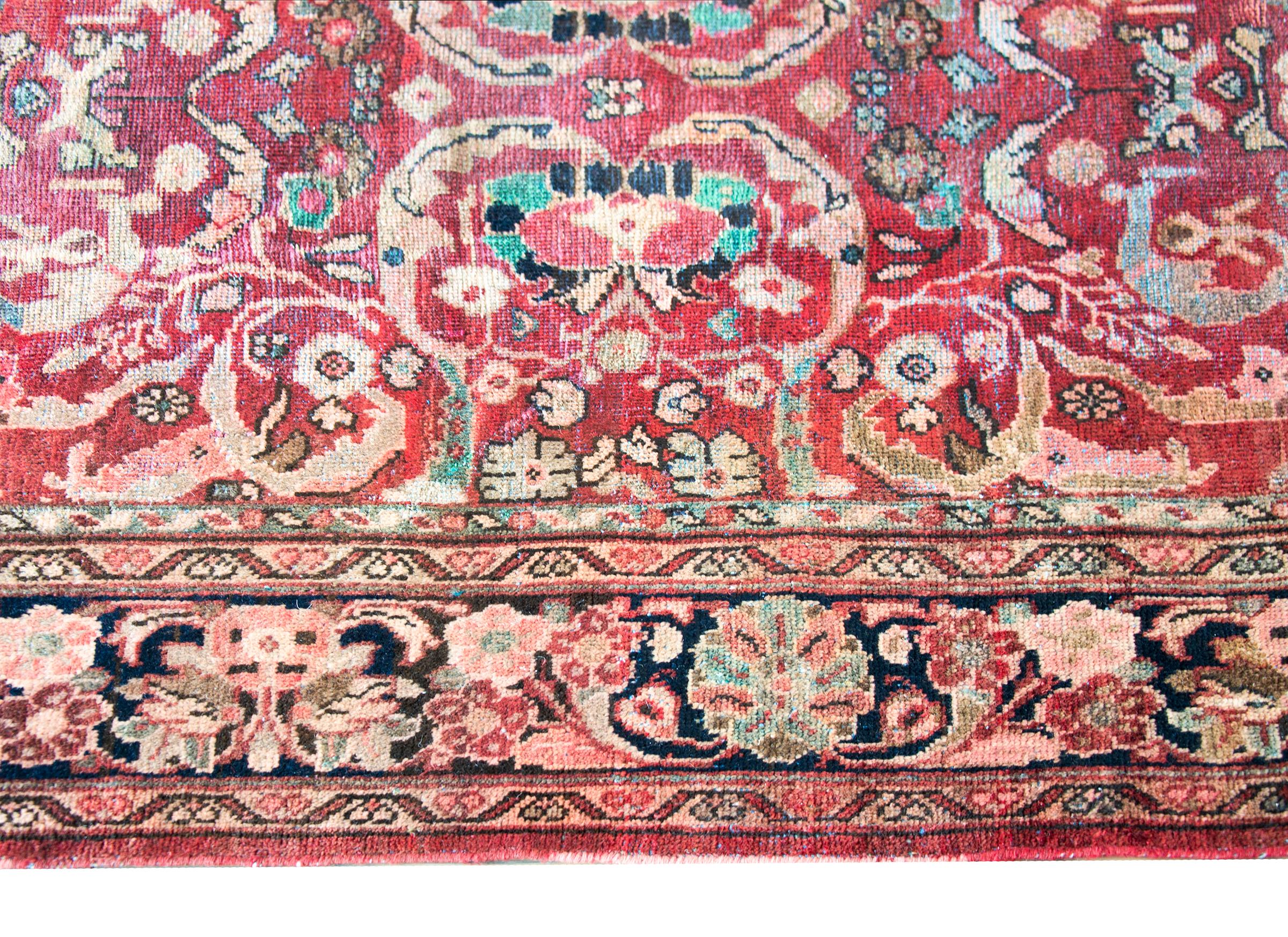 Mid-20th Century Early 20th Century Persian Mahal Rug For Sale