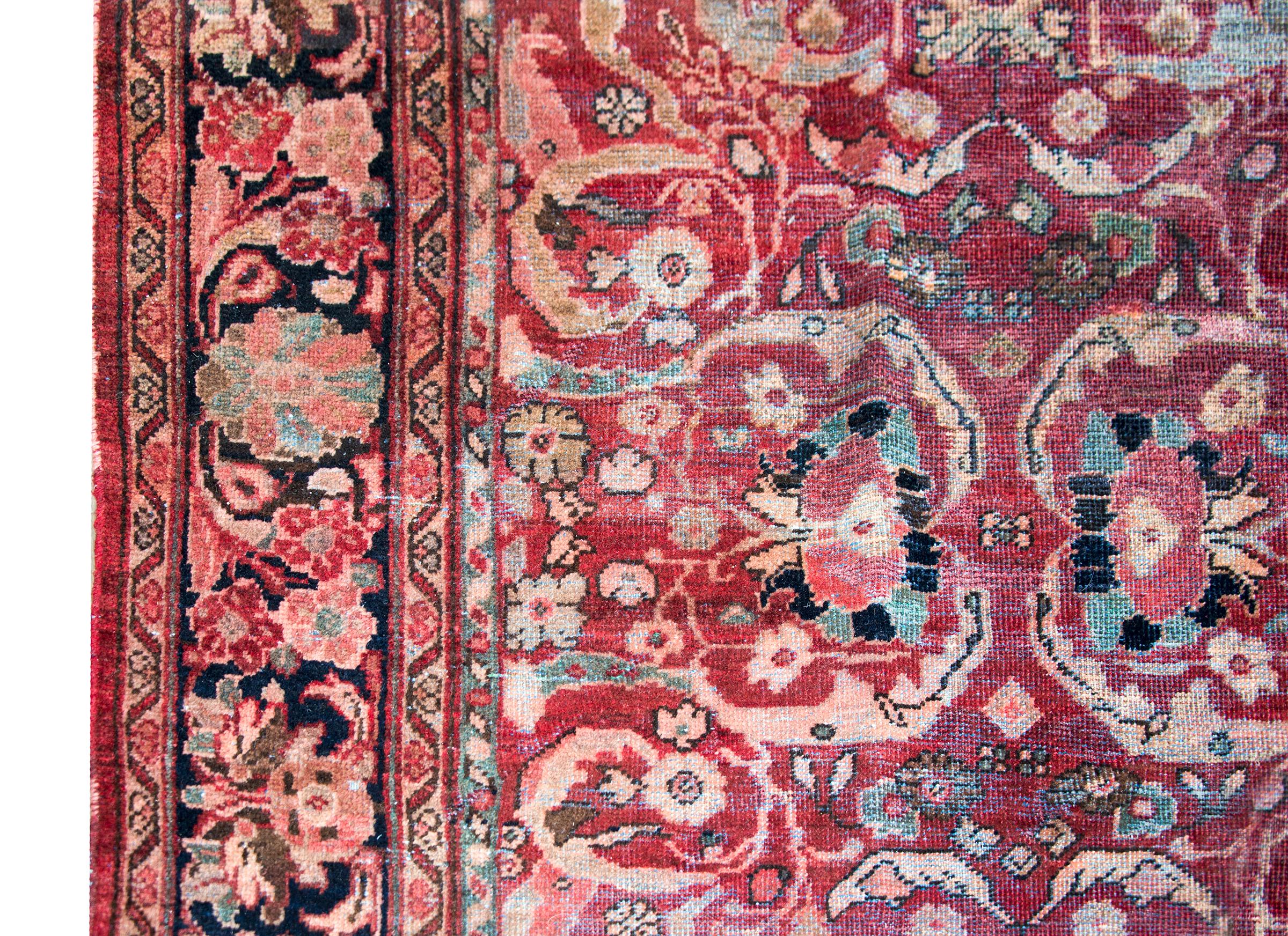 Persischer Mahal-Teppich aus dem frühen 20. Jahrhundert (Wolle) im Angebot