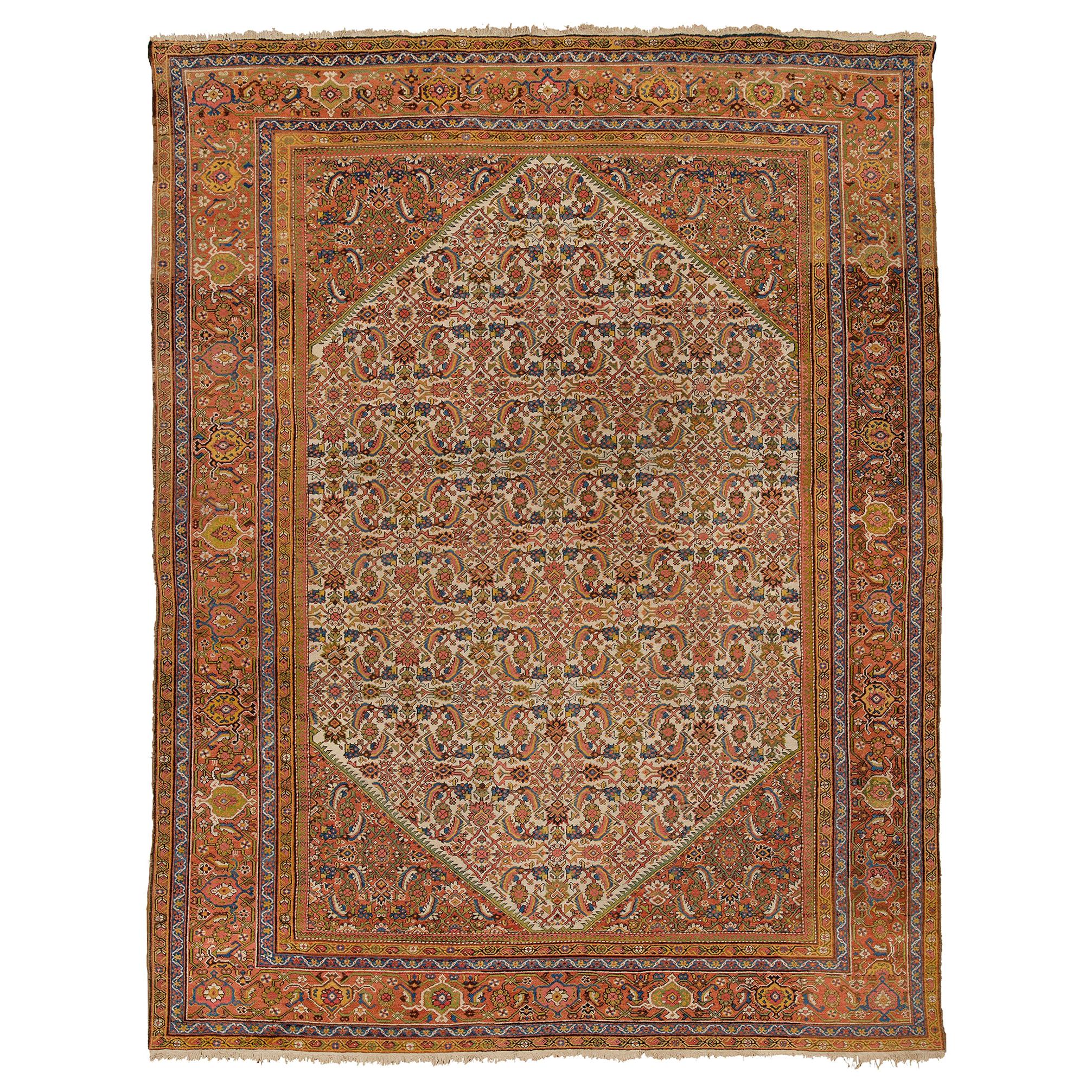 Early 20th Century Persian Mahal Rug For Sale