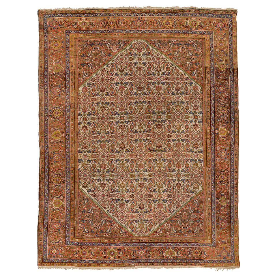 Outstanding Early 20th Century Mahal Rug For Sale at 1stDibs