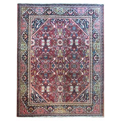 Vintage Early 20th Century Persian Mahal Rug