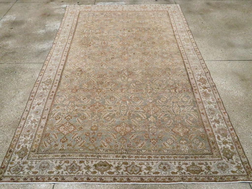 Tapis d'accent ancien persan Malayer, fabriqué à la main au début du 20e siècle.

Mesures : 6' 5