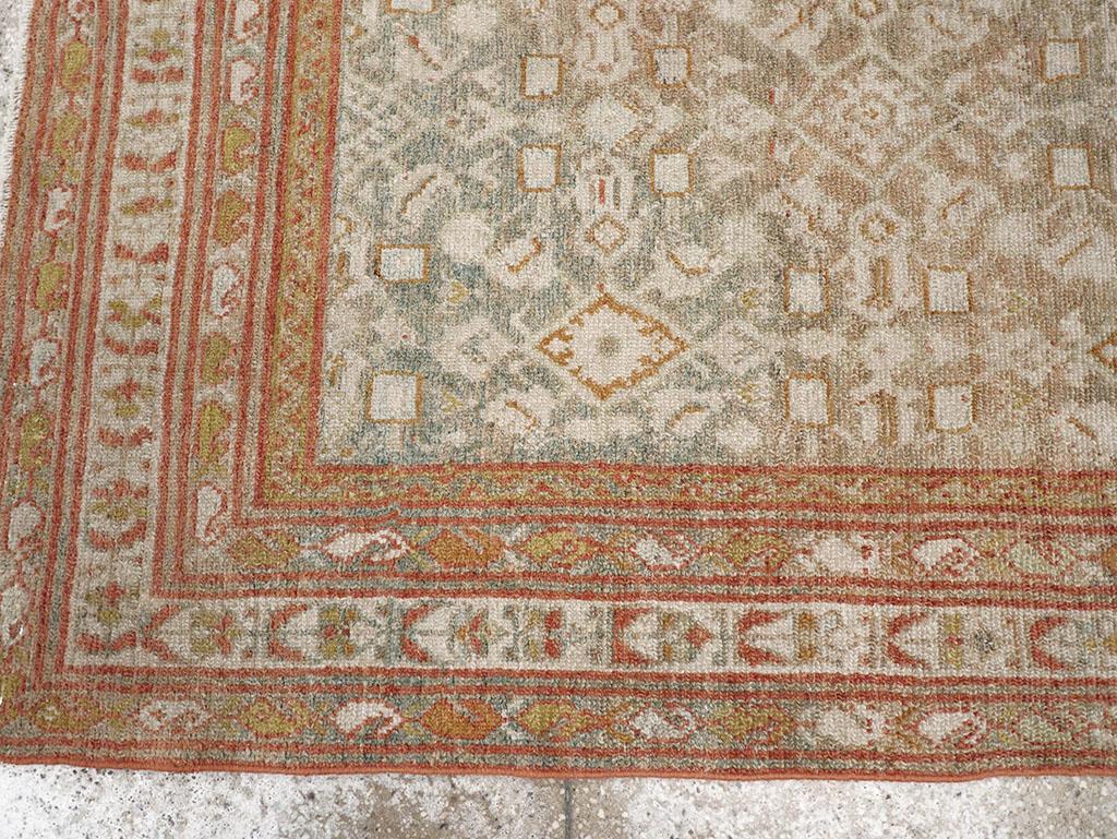 Pair Of Early 20th Century Persian Malayer Accent Rugs For Sale 5