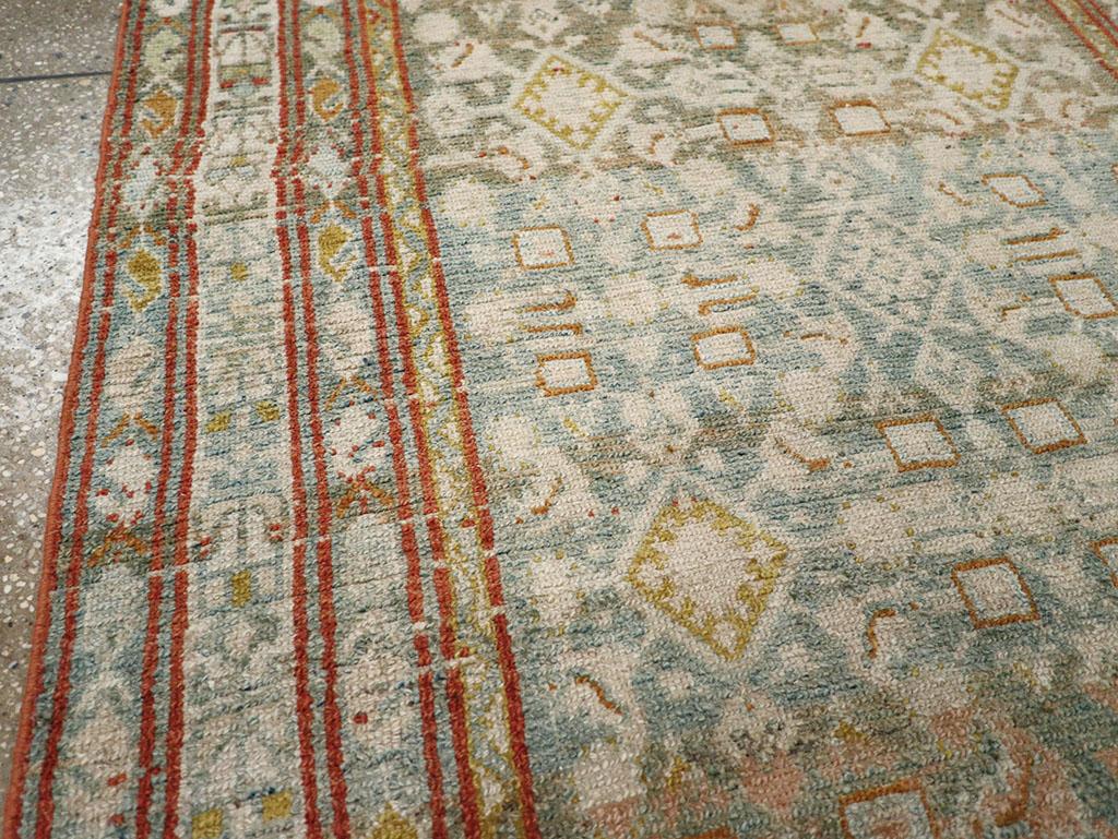 Hand-Knotted Pair Of Early 20th Century Persian Malayer Accent Rugs For Sale