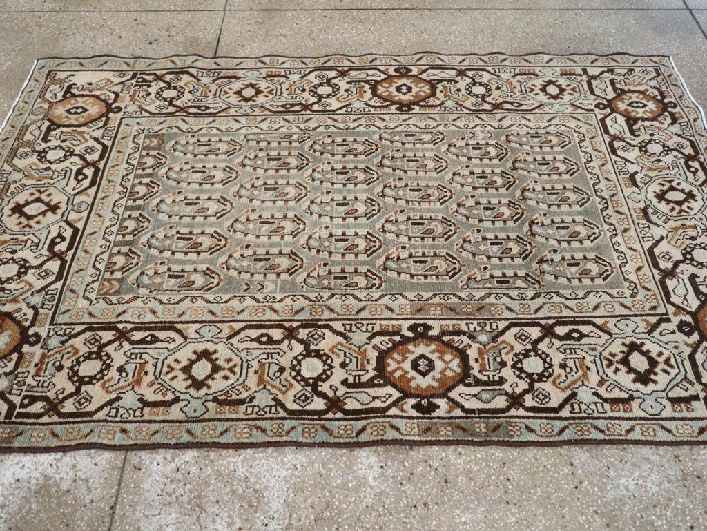 Annodato a mano Tappeto d'accento persiano Malayer dei primi del Novecento in vendita