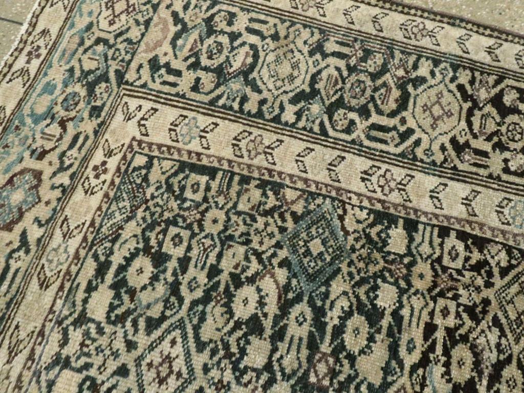 Annodato a mano Tappeto d'accento persiano Malayer dei primi del Novecento in vendita