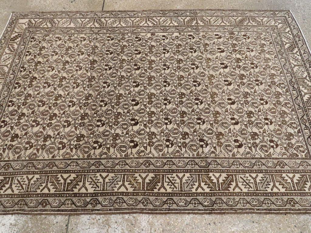 Tapis d'appoint persan Malayer du début du 20e siècle Excellent état - En vente à New York, NY