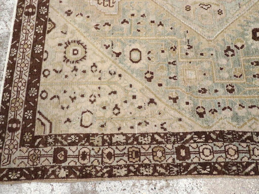 Early 20th Century Persian Malayer Accent Rug In condizioni ottime in vendita a New York, NY