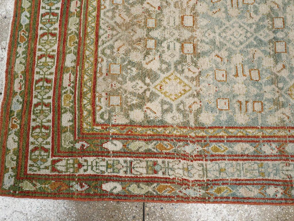 Wool Pair Of Early 20th Century Persian Malayer Accent Rugs For Sale