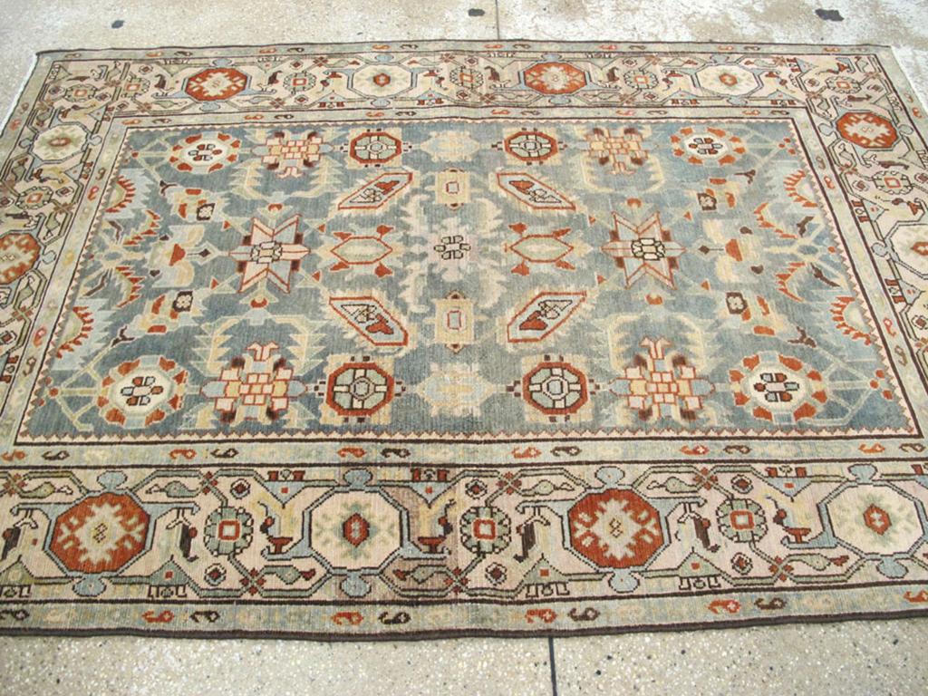 Early 20th Century Persian Malayer Accent Rug (20. Jahrhundert) im Angebot