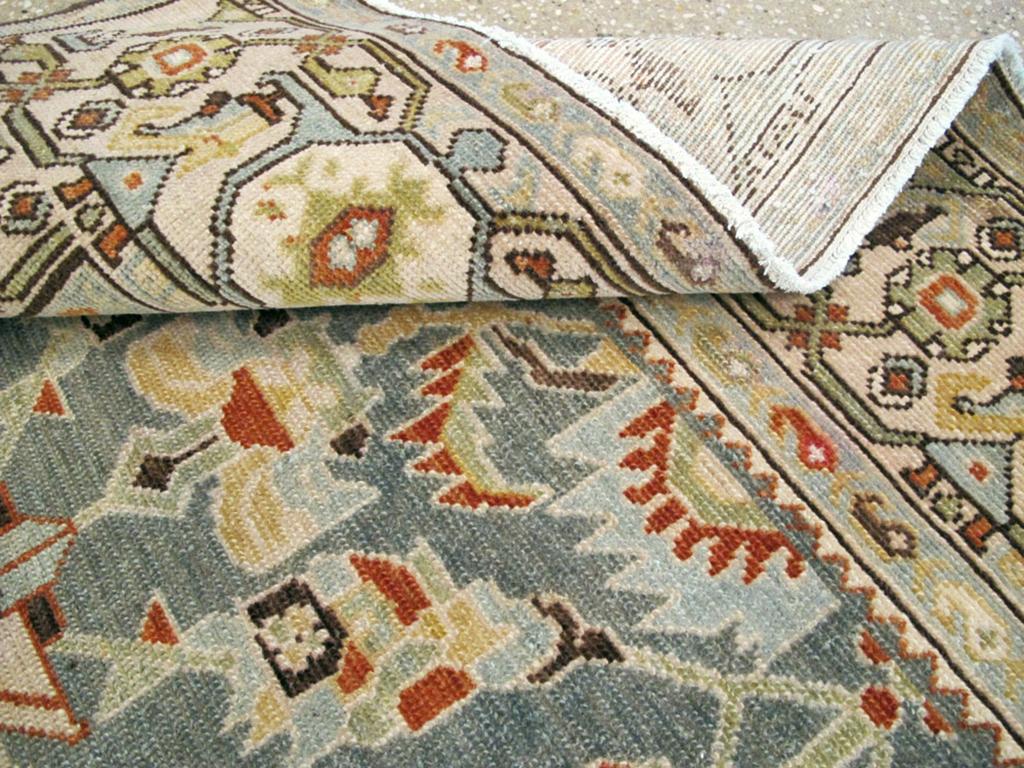 Early 20th Century Persian Malayer Accent Rug (Wolle) im Angebot