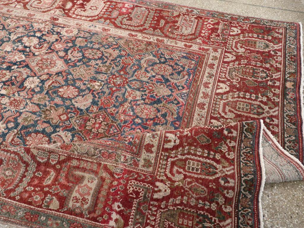 Early 20th Century Persian Malayer Accent Rug For Sale 2