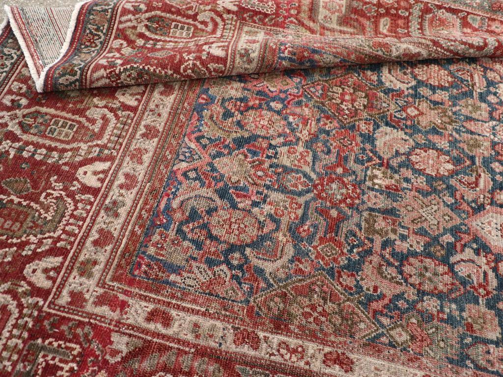 Early 20th Century Persian Malayer Accent Rug For Sale 3