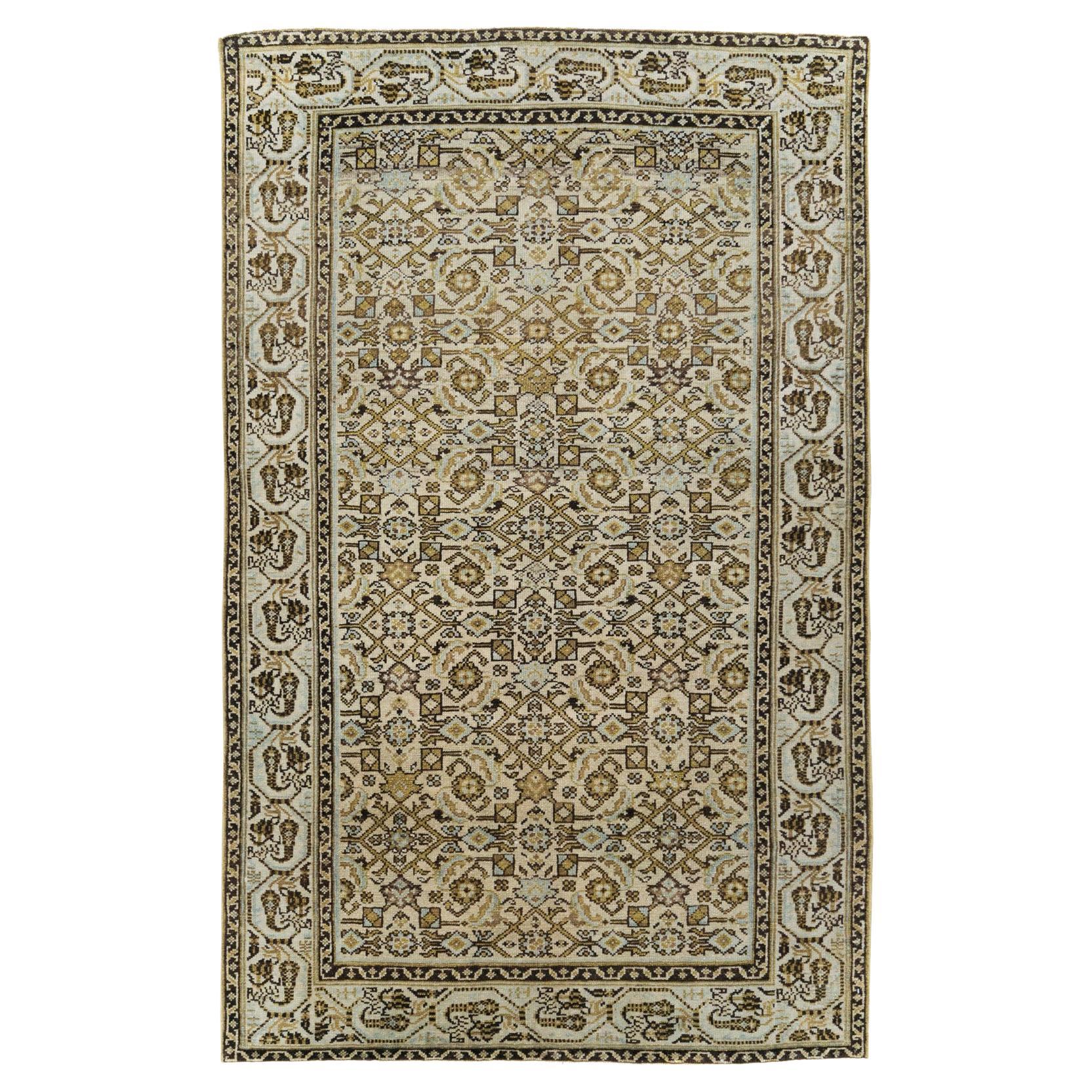 Early 20th Century Persian Malayer Accent Rug