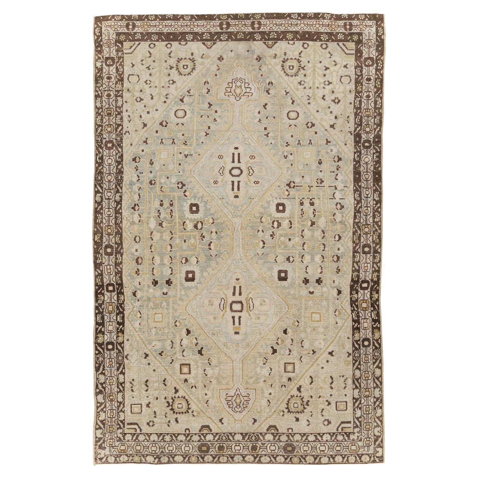 Early 20th Century Persian Malayer Accent Rug